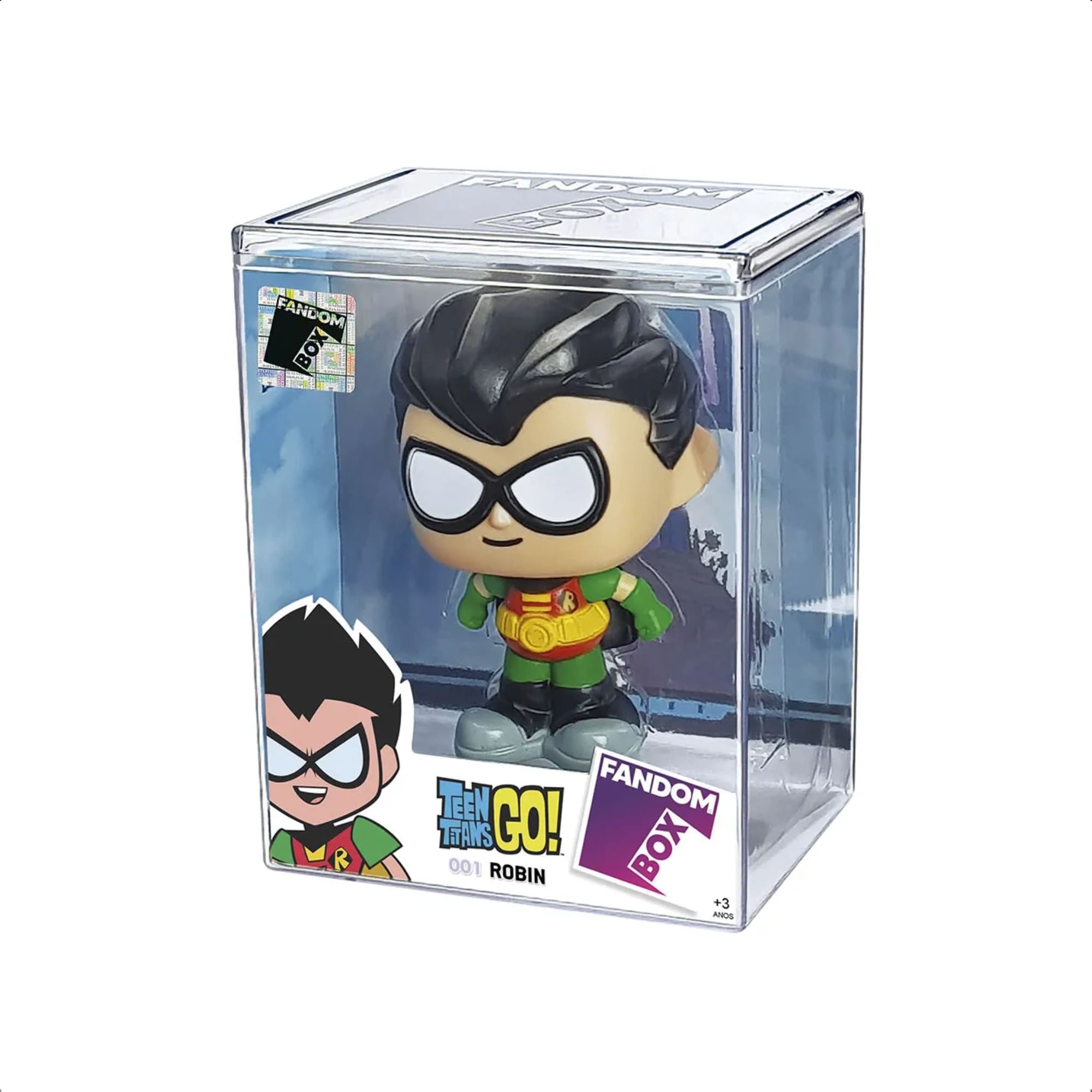 Fandom Box Robin Jovens Titãs Boneco Colecionável 11,5 cm Material Vinil Atóxico - Líder 3235