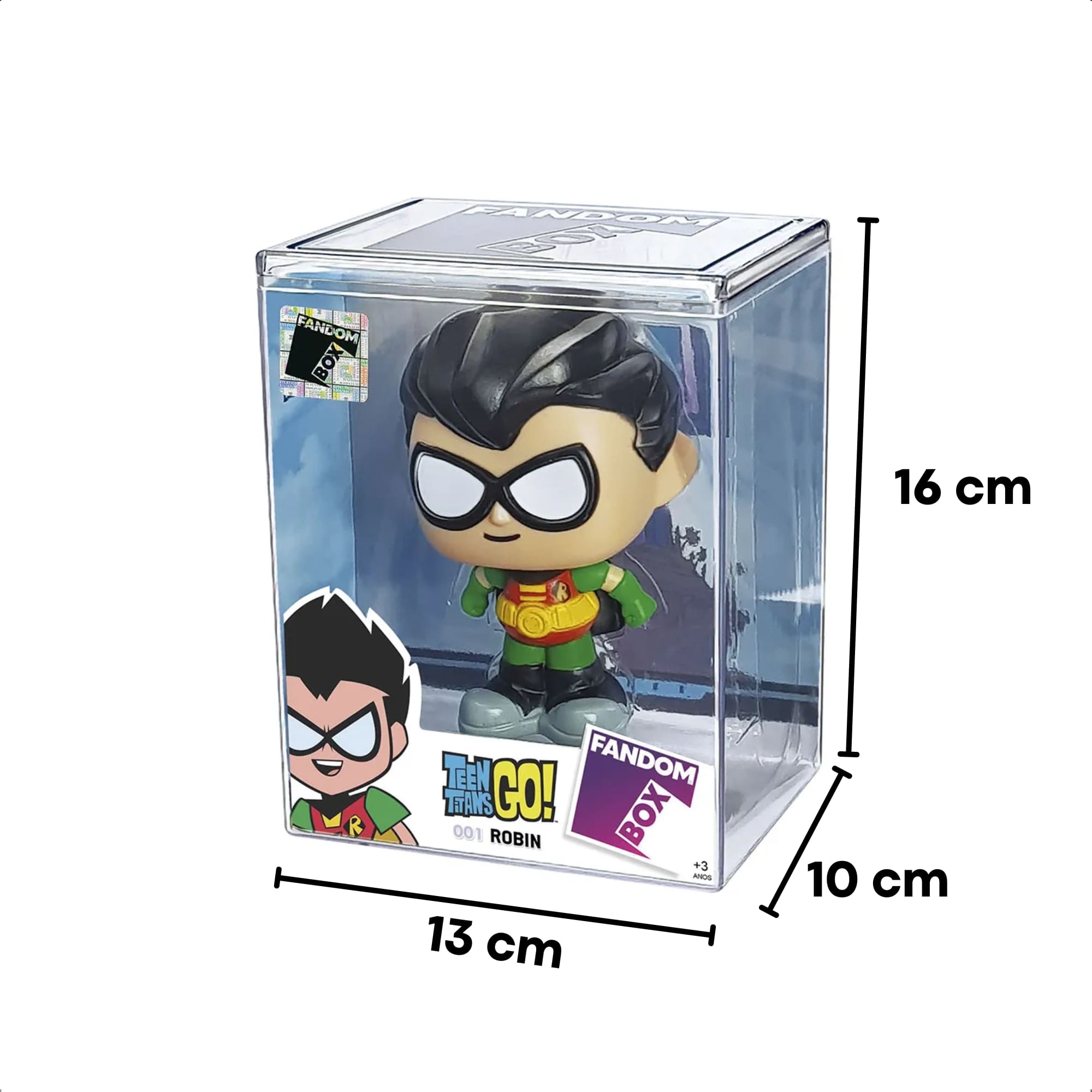 Fandom Box Robin Jovens Titãs Boneco Colecionável 11,5 cm Material Vinil Atóxico - Líder 3235