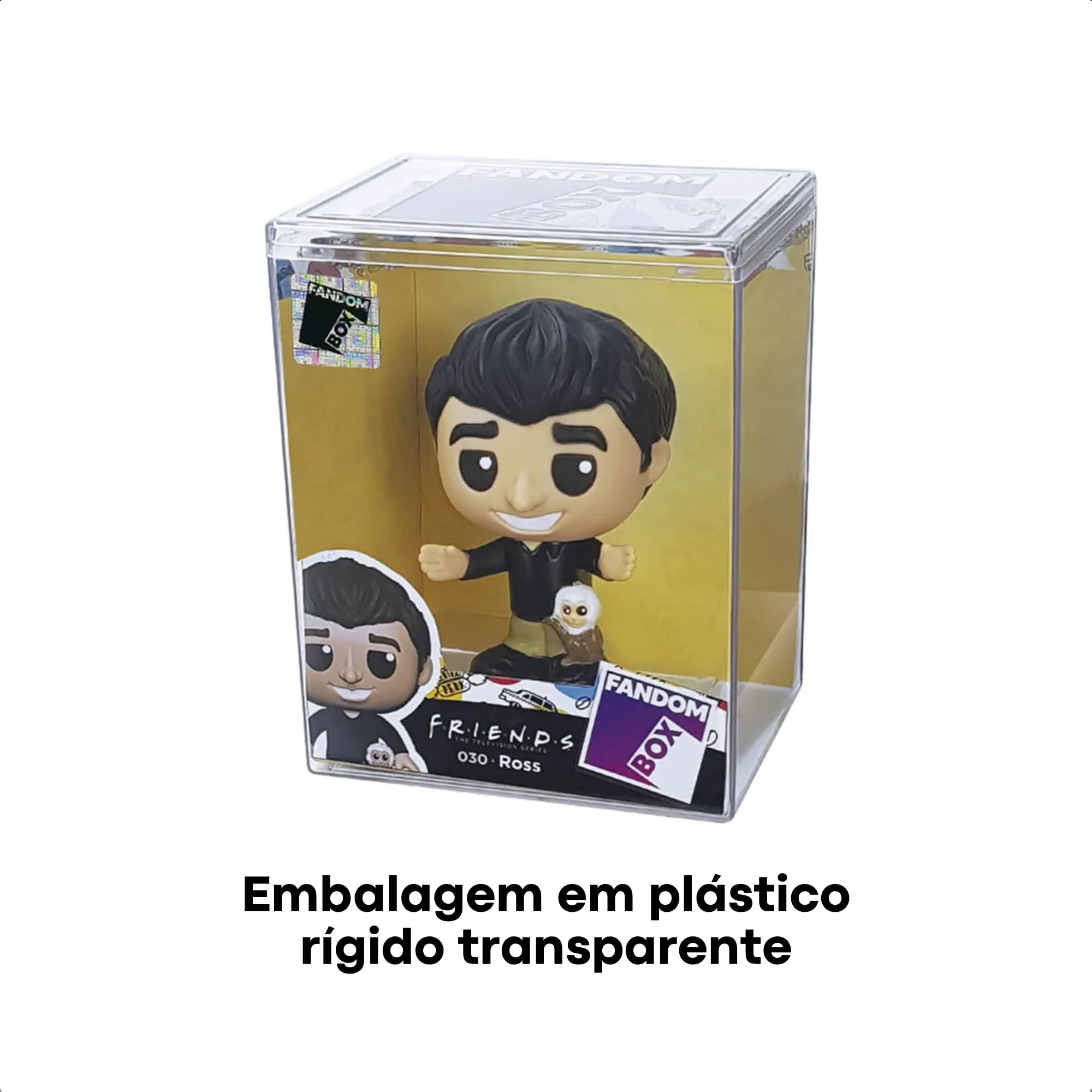 Fandom Box Ross Friends Boneco Colecionável 11 cm Material Vinil Atóxico - Líder Brinquedos 3265