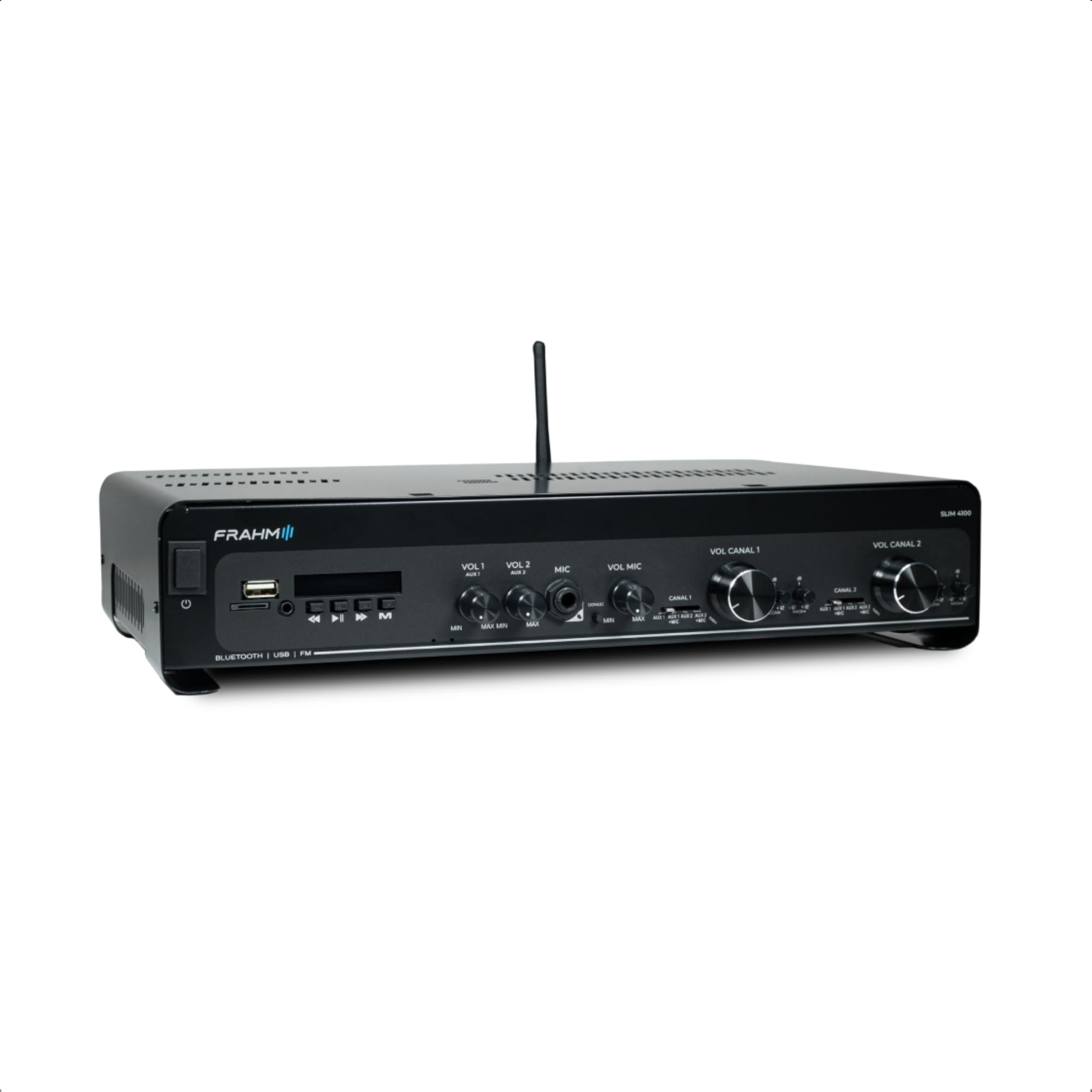 Som Ambiente Amplificador Slim 4100 Optical G5 300W RMS (2x150W) 2 Ohms RCA Bluetooth Frahm - 32114