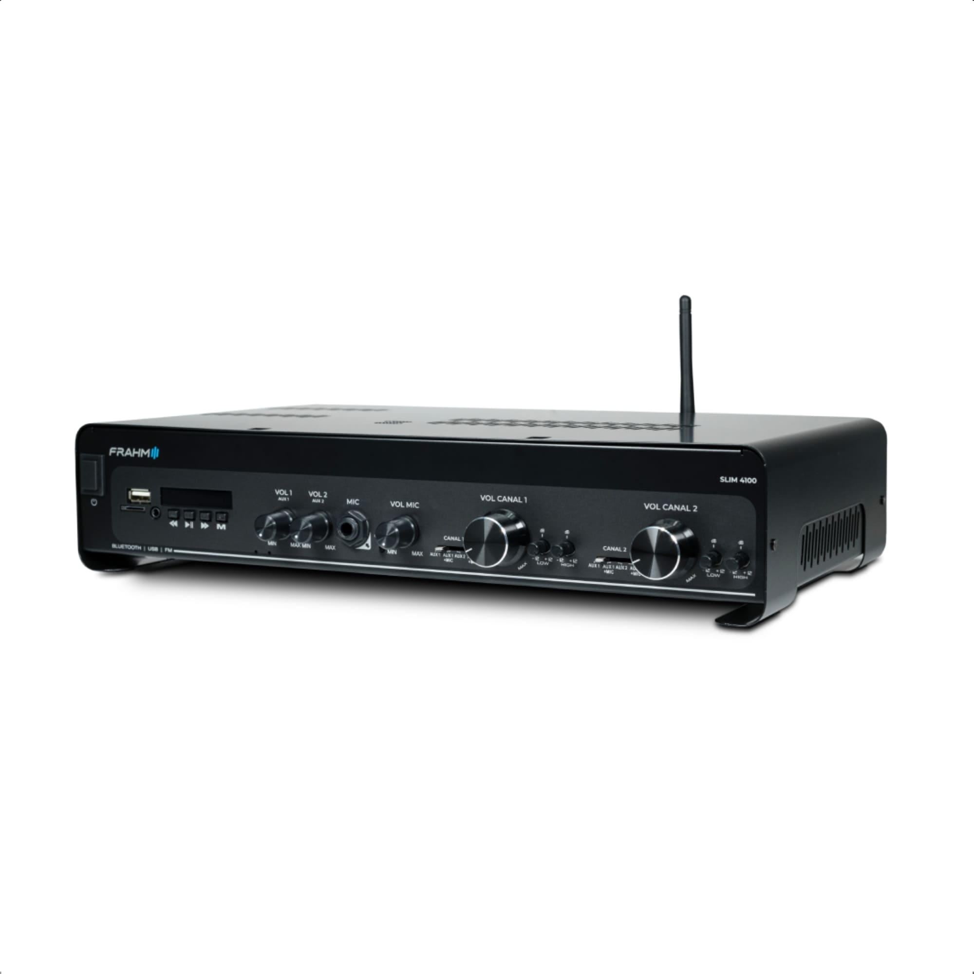 Som Ambiente Amplificador Slim 4100 Optical G5 300W RMS (2x150W) 2 Ohms RCA Bluetooth Frahm - 32114