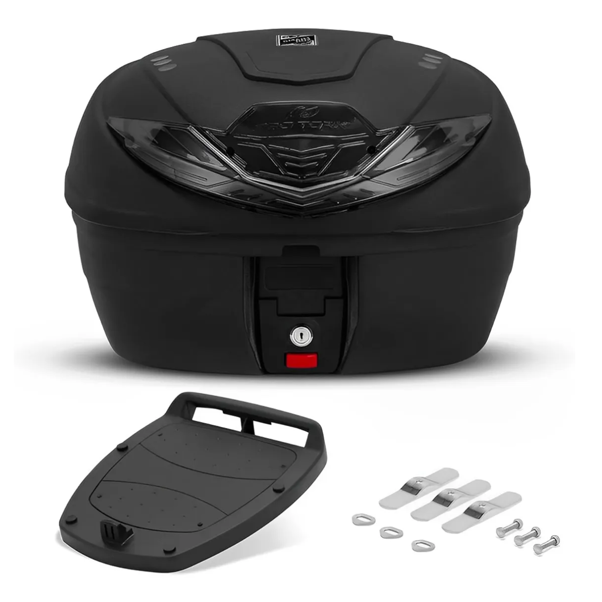 Caixa Plástica p/ Transporte Moto 35 Litros SmartBox 4 Univ. Preto Lente Fumê Pro Tork - BP-12FM