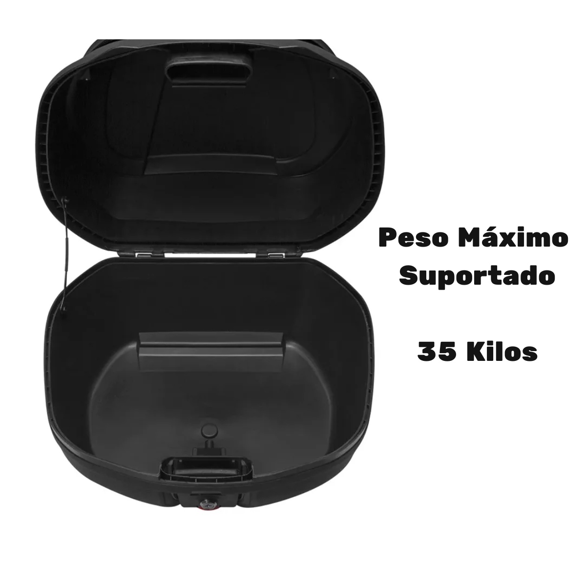 Caixa Plástica p/ Transporte Moto 35 Litros SmartBox 4 Univ. Preto Lente Fumê Pro Tork - BP-12FM