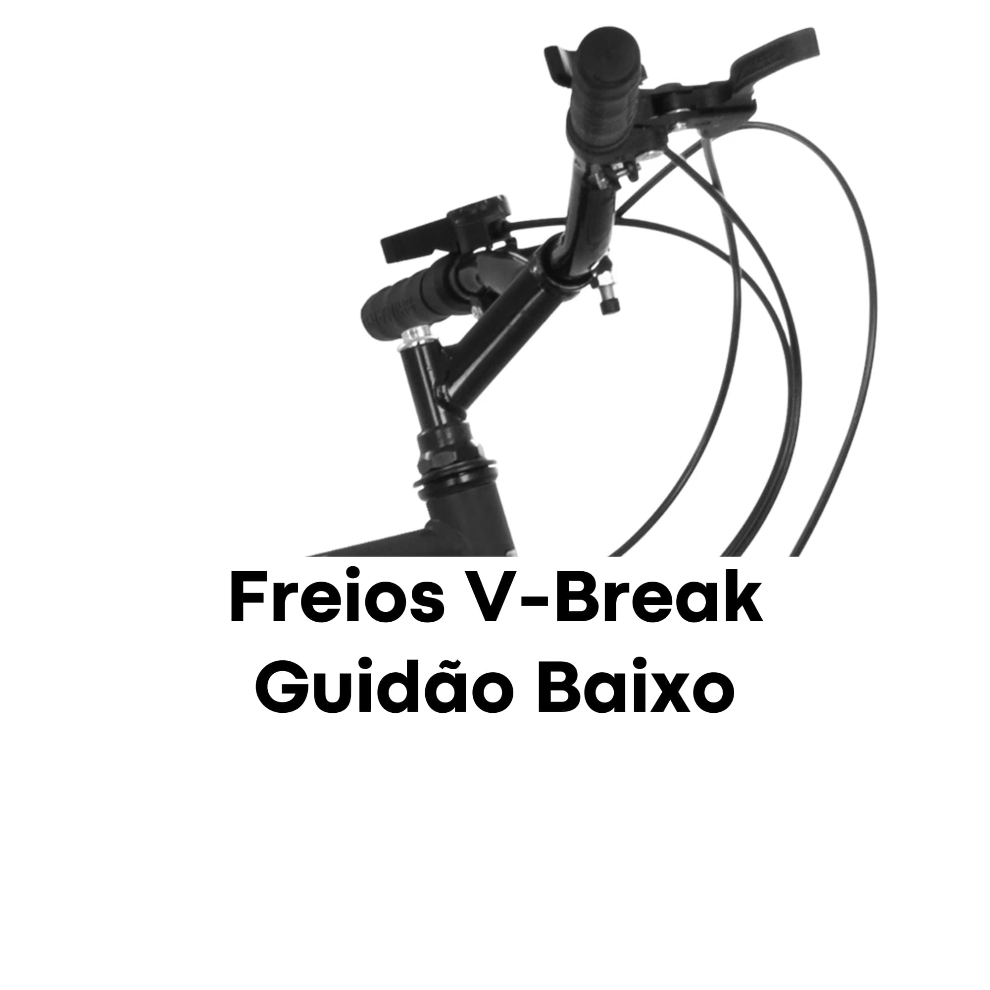 Bicicleta Ultrabikes Aro 24 Quadro em Aço Carbono Preta Pedivela 165mm com 18 Marchas BM24-01PT