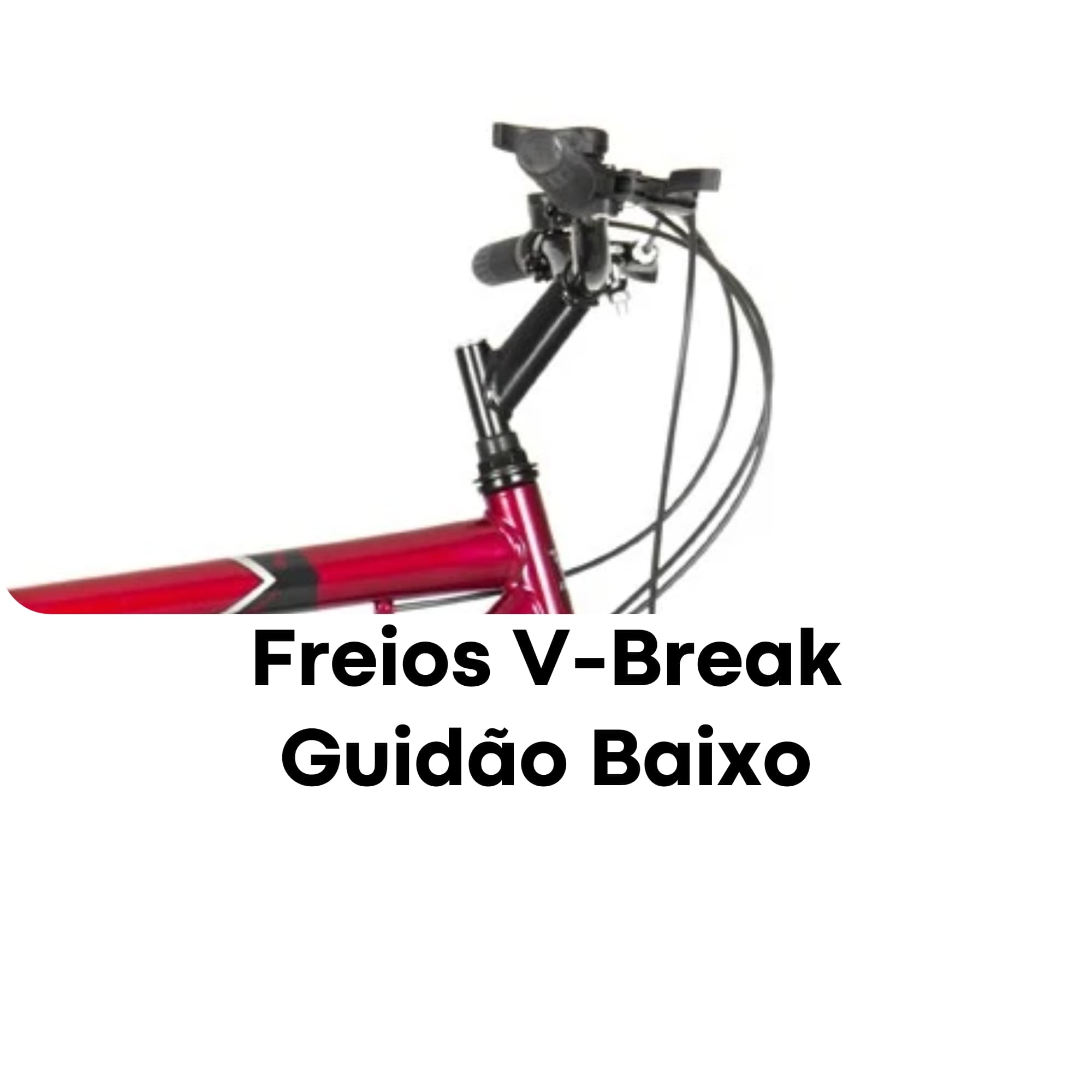 Bicicleta Ultrabikes Aro 26 Quadro em Aço Carbono Vermelha Pedivela 165mm com 18 Marchas BM26-01VM