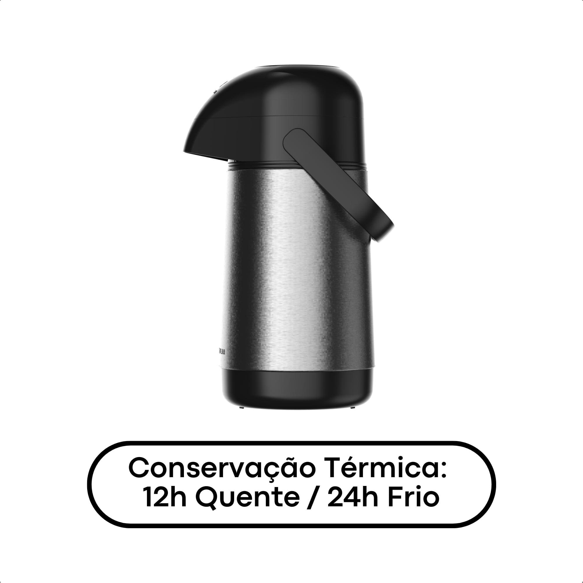 Garrafa Térmica Lúmina 500ml Inox Conservação - Termolar 9752 52999
