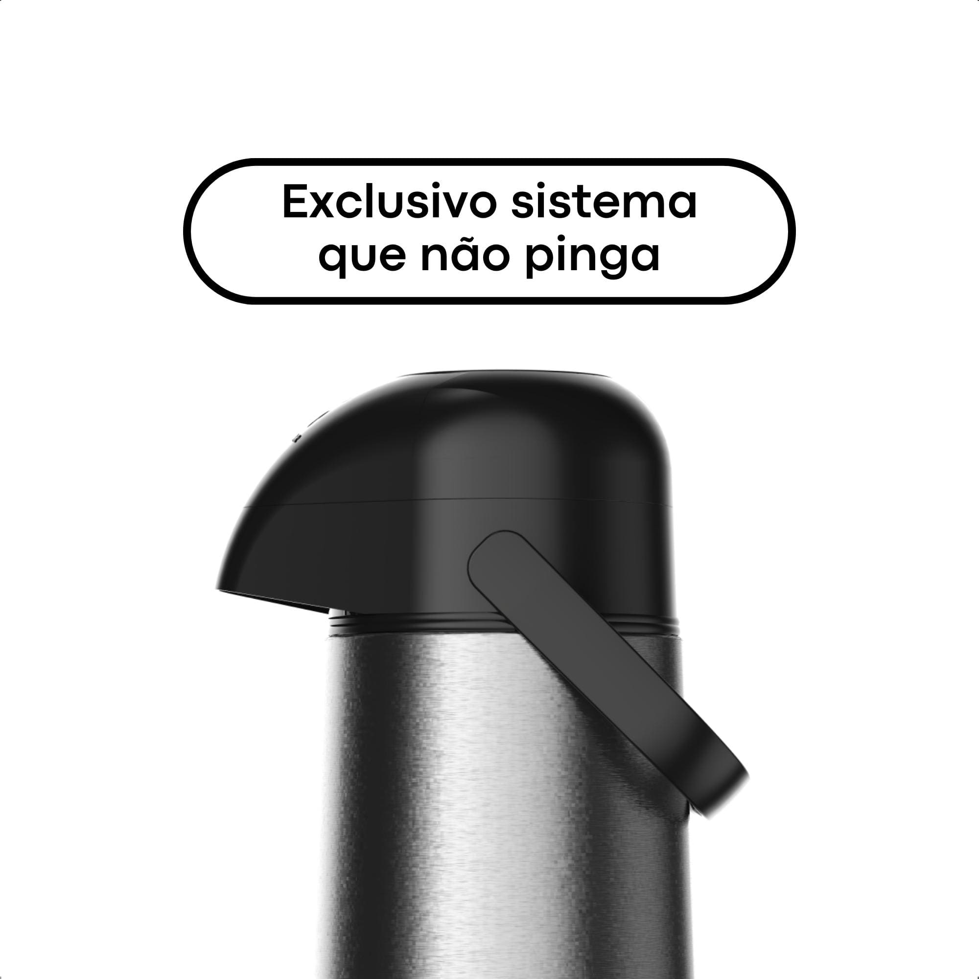 Garrafa Térmica Lúmina 500ml Inox Conservação - Termolar 9752 52999