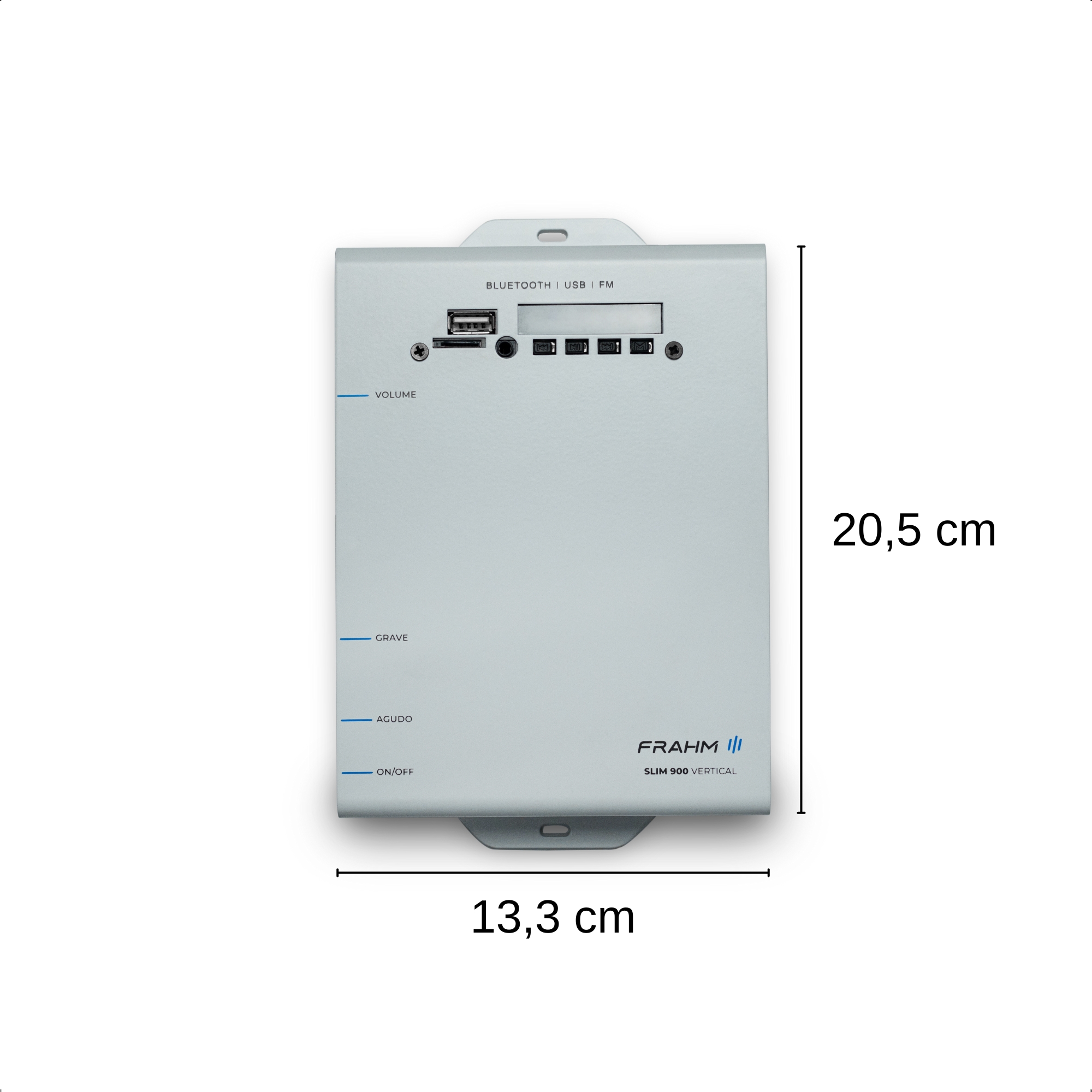 Amplificador Slim 900 Vertical Parede Moveis 35W RMS 8 Ohms Line out Auxlilar Frahm - 32160