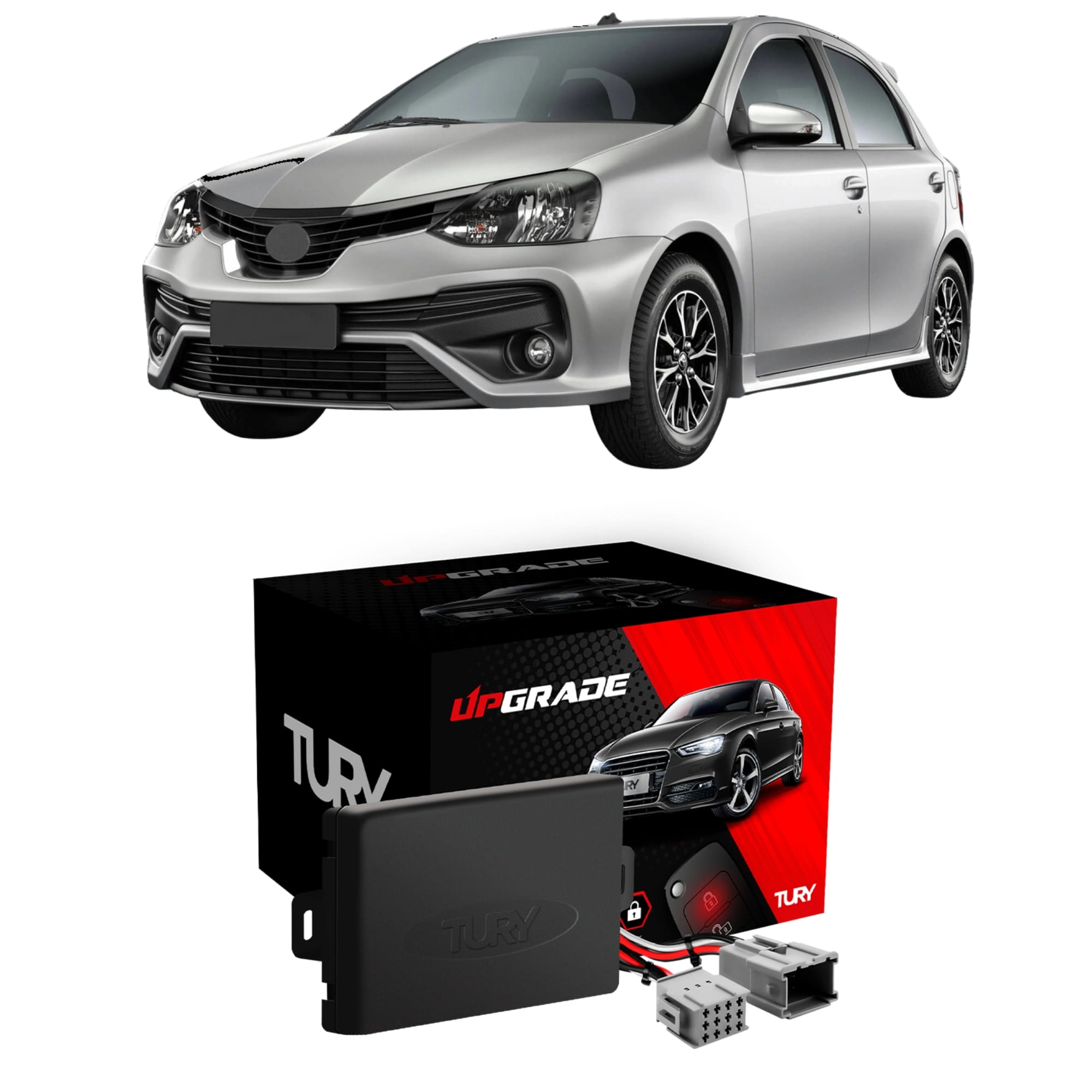 Modulo de Vidro com Anti-esmagamento Etios 2015-2023 Tury - PRO 4.38 CJ