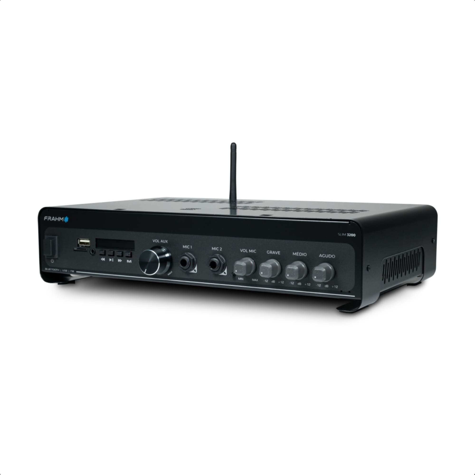 Som Ambiente Amplificador Slim 3200 OPTICAL G5 200W RMS 4 Ohms RCA USB P2/Micro SD Frahm - 32110