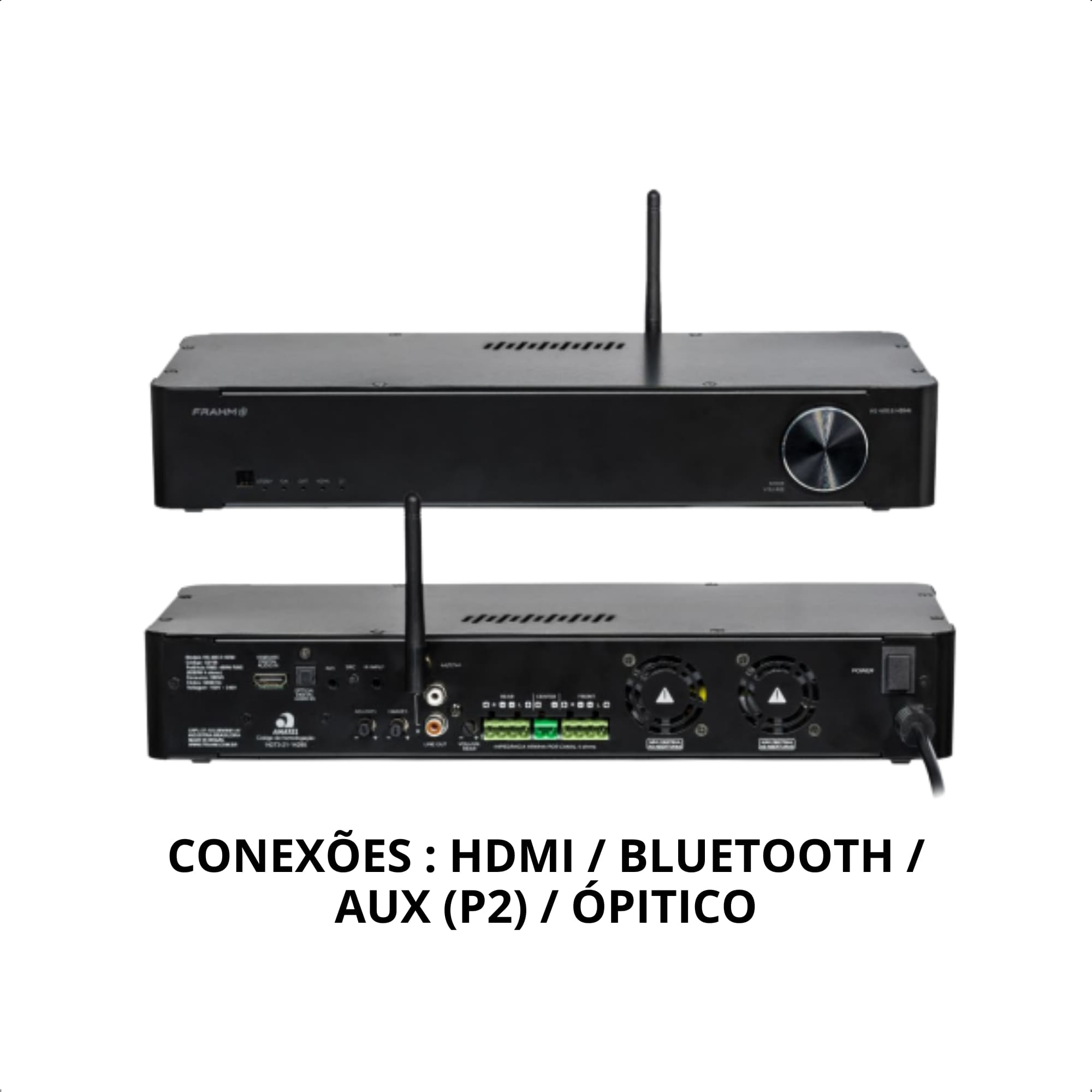Som Ambiente Amplificador Home Sense HS400.5 HDMI PT Bivolt 400W (5x 80W) 4 Ohms Frahm - 32158