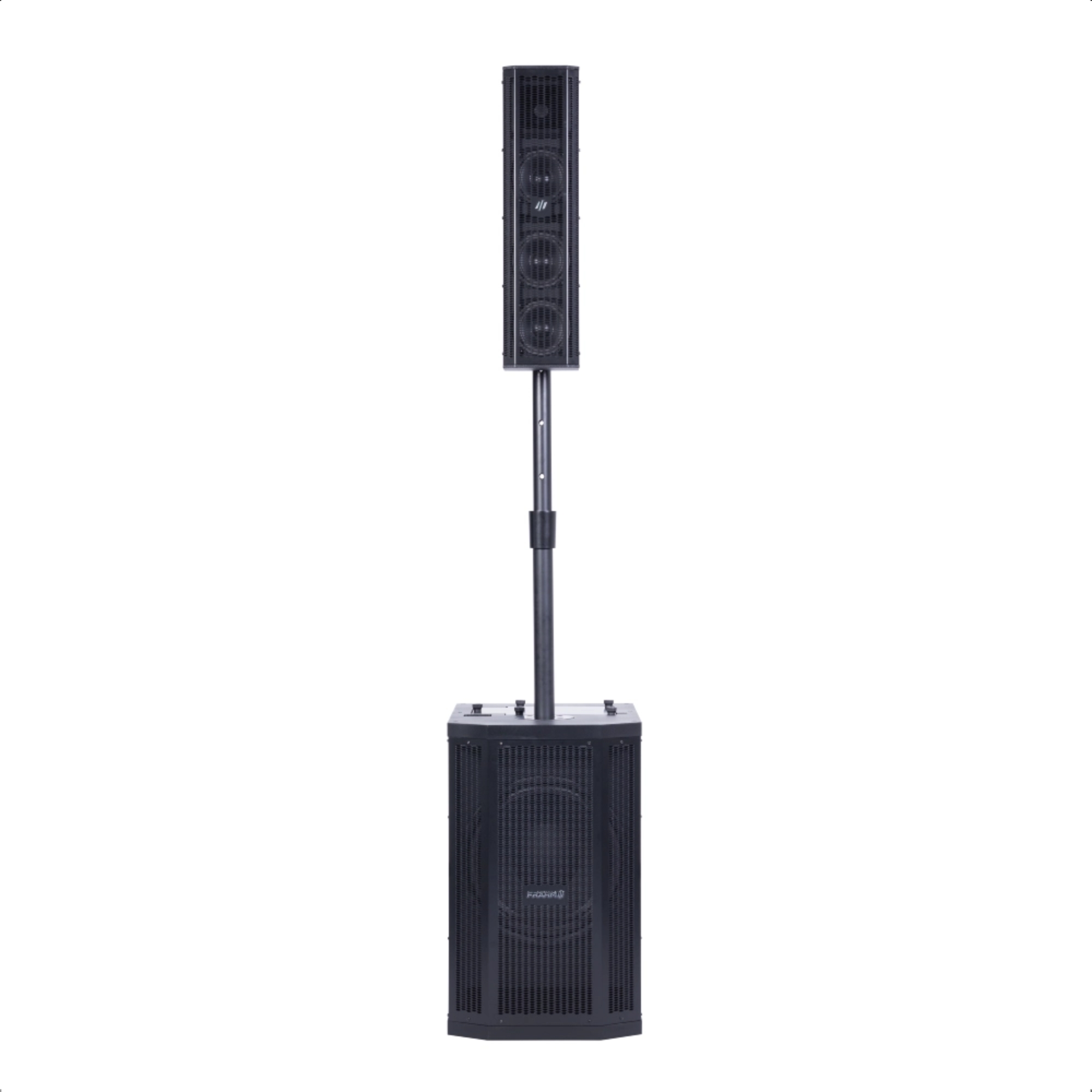 Sistema GRT 12 DSP Preta Caixa Ativa Subwoofer e Satélite 300W RMS USB Bluetooth - Frahm 31971