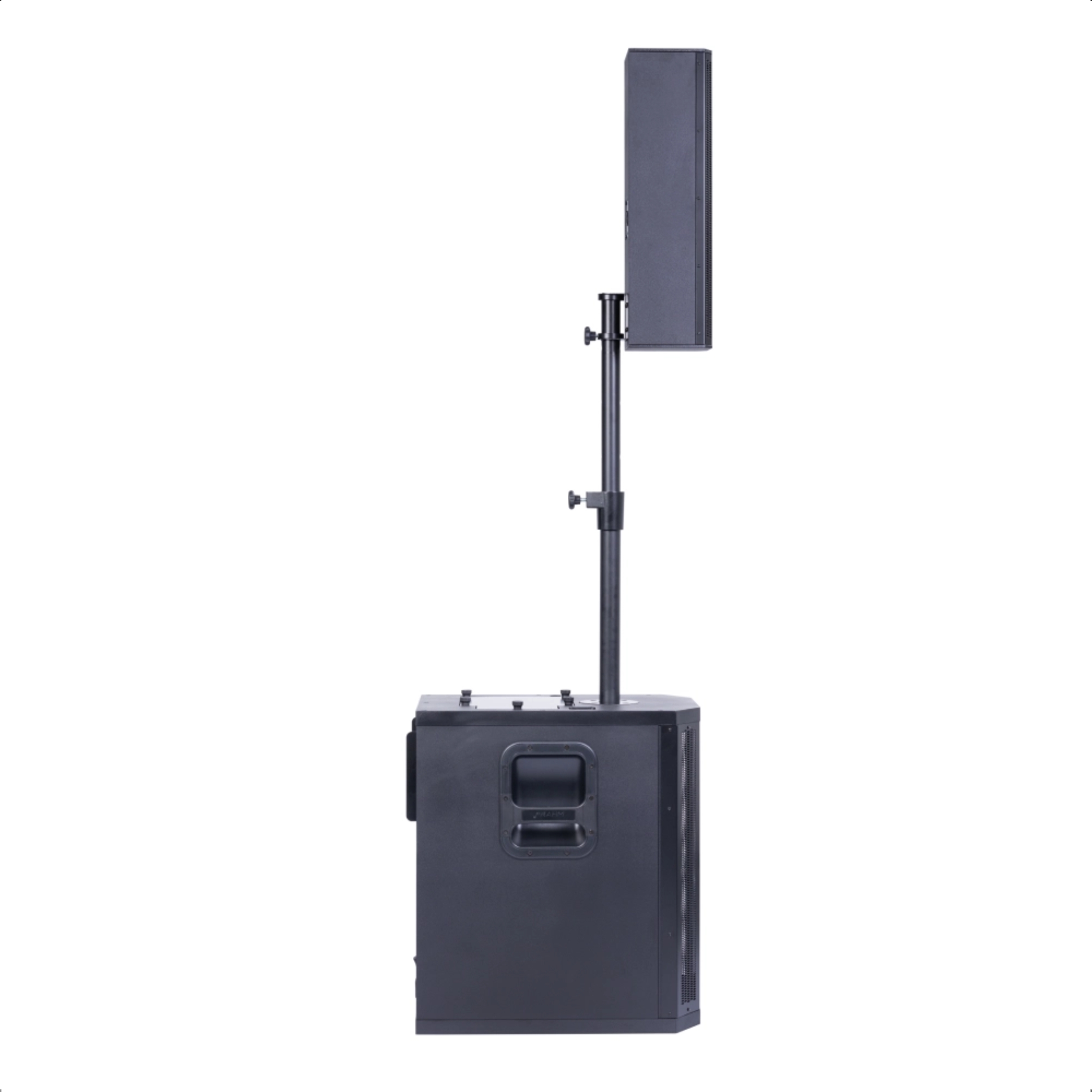 Sistema GRT 12 DSP Preta Caixa Ativa Subwoofer e Satélite 300W RMS USB Bluetooth - Frahm 31971