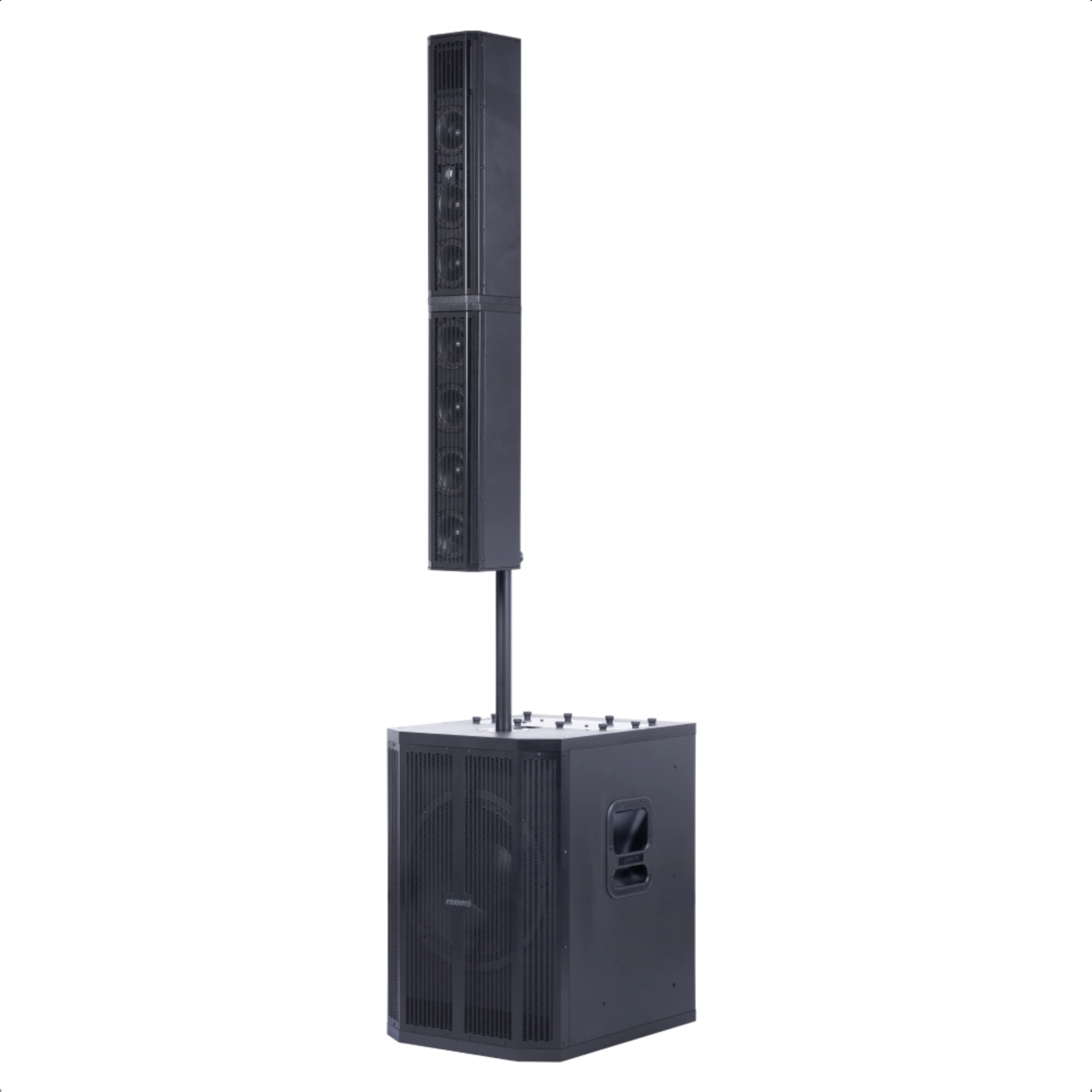 Caixa Ativa Subwoofer e Satélite Sistema GRT 15 DSP Preta 1000W RMS Frahm - 31972