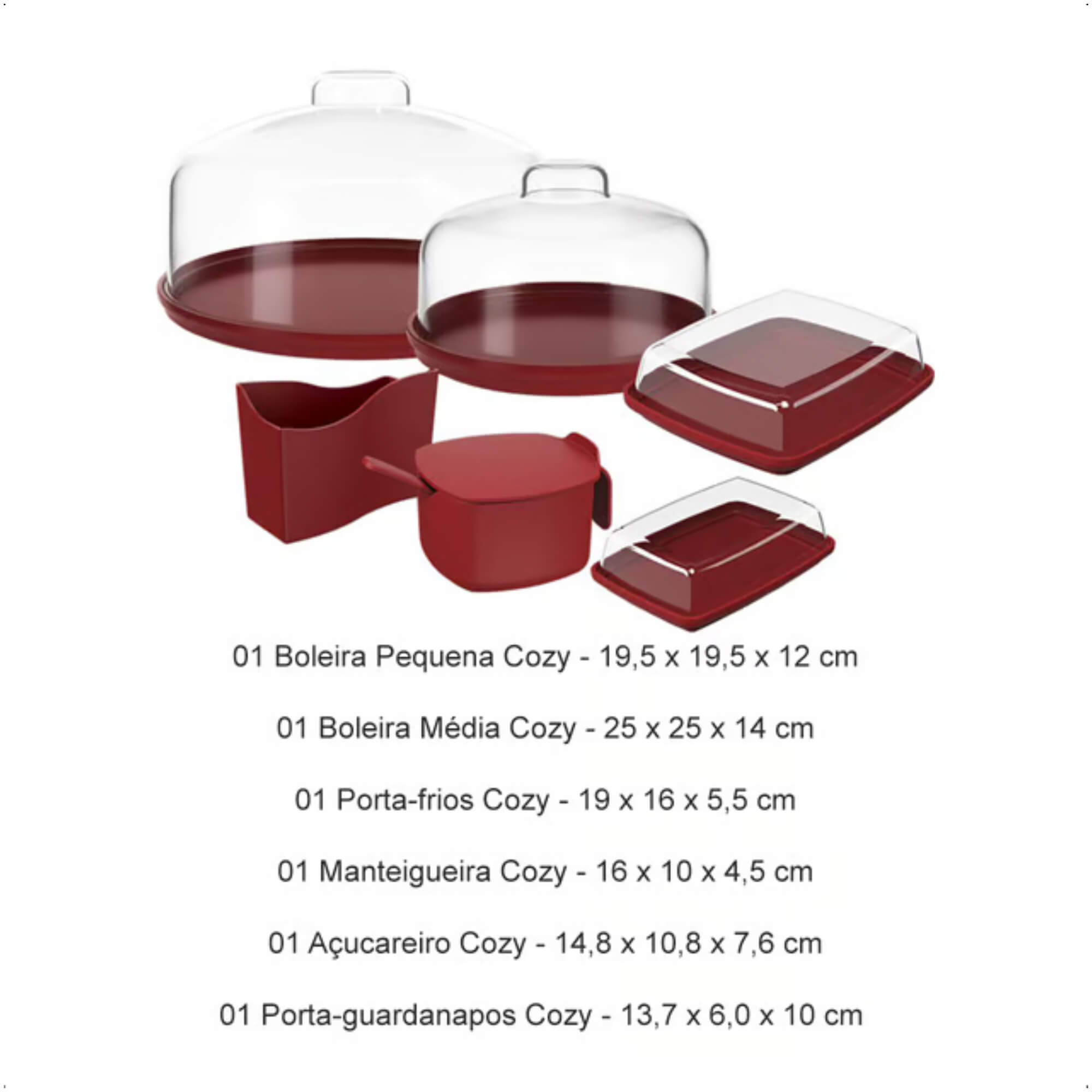 Kit Café da Manhã em Polipropileno 6 Peças Cozy Coza - Brinox 99355/2465