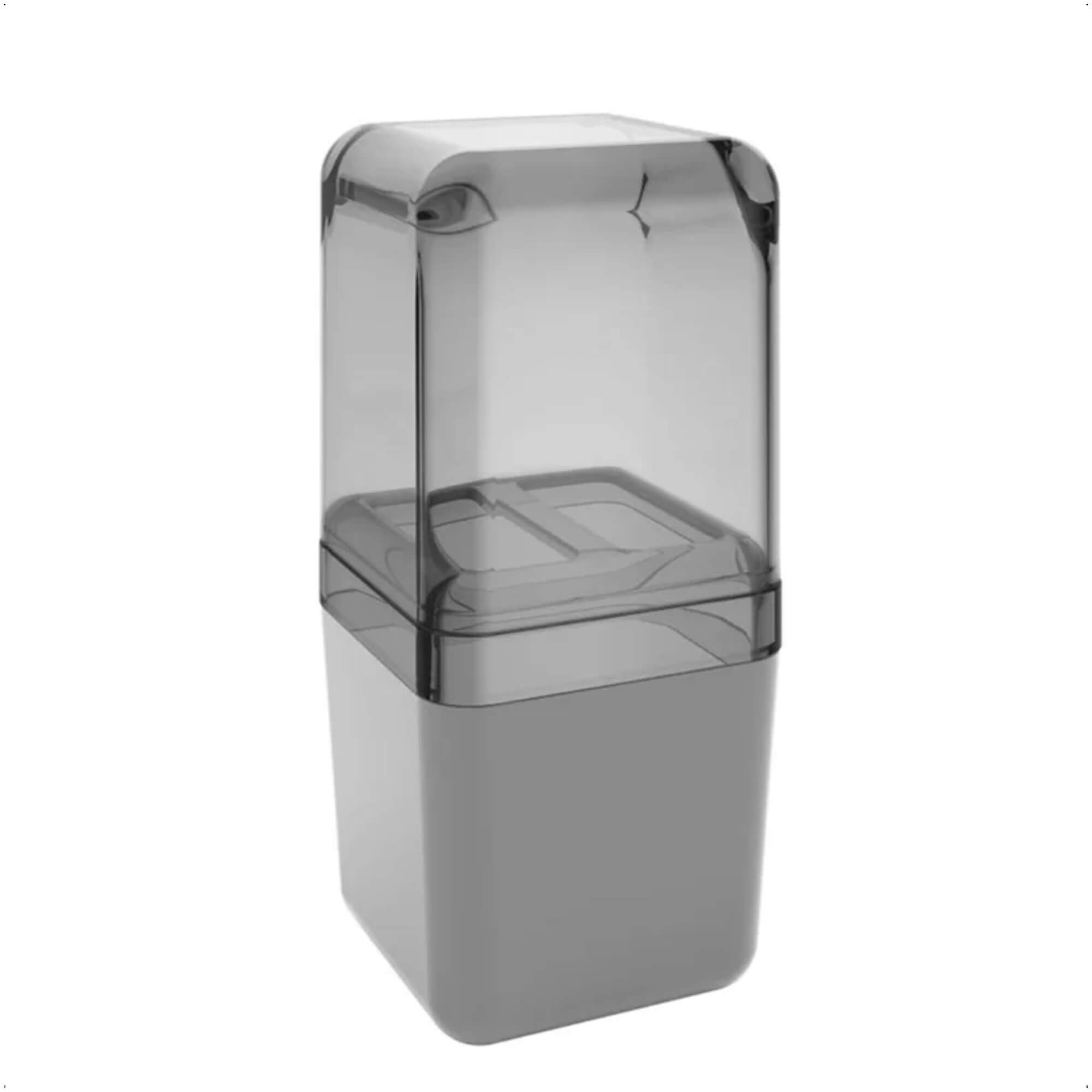 Kit de Acessórios para Banheiro 3 Peças Cube Cinza Frio / Fumê Brinox - 99357/2116