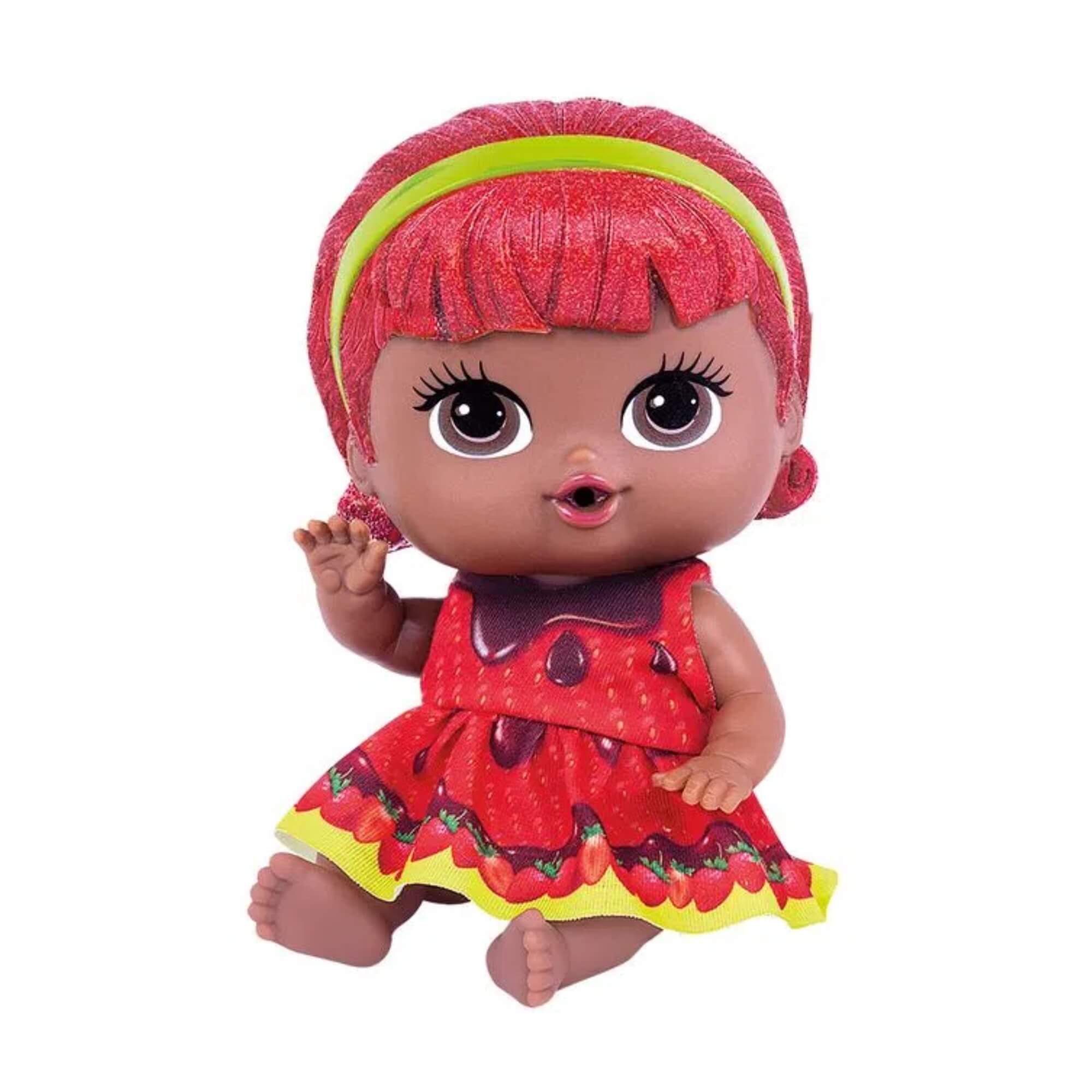 COMP Kit 6x Brinquedo Boneca Coleção Frutinhas 19cm Cotiplas