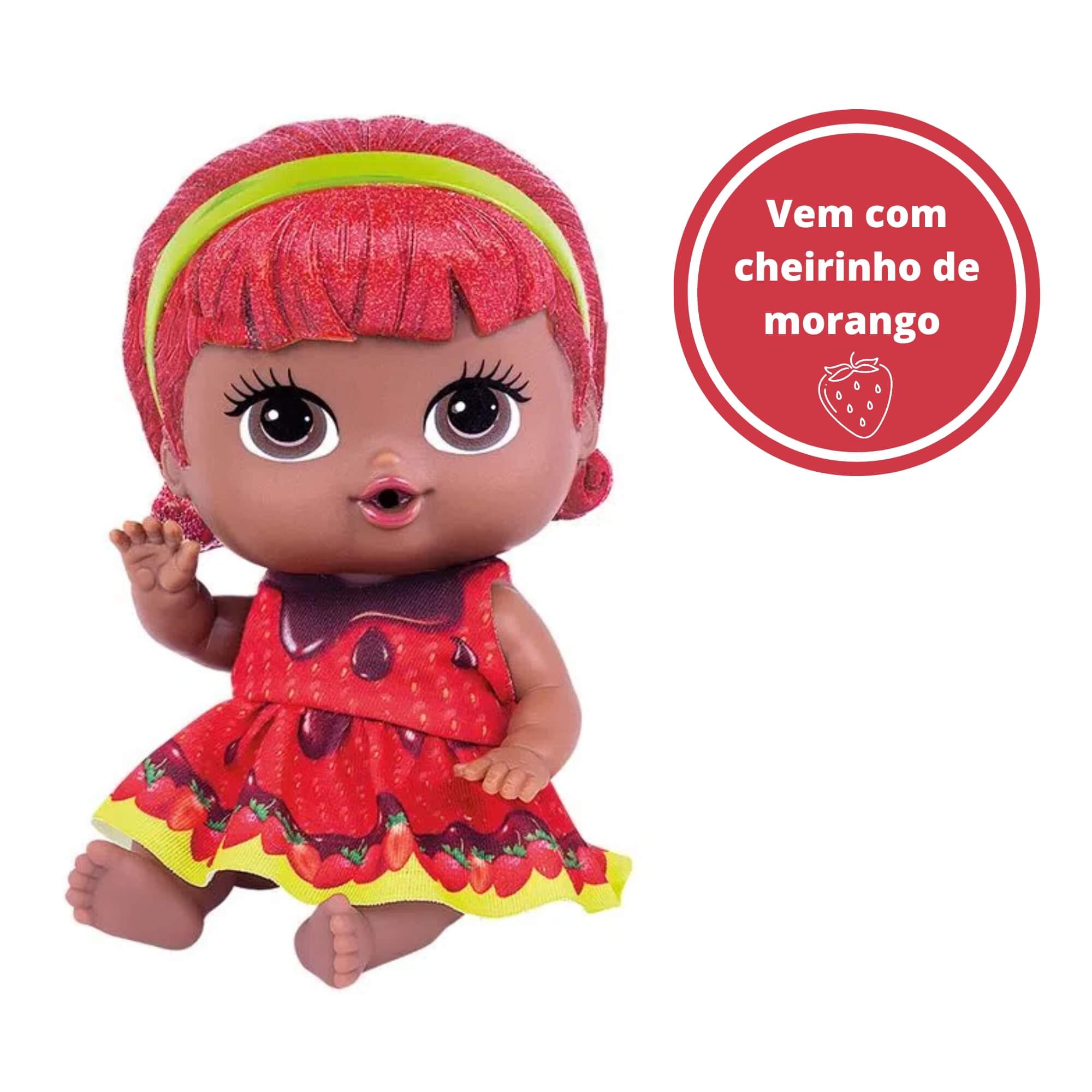 COMP Kit 6x Brinquedo Boneca Coleção Frutinhas 19cm Cotiplas