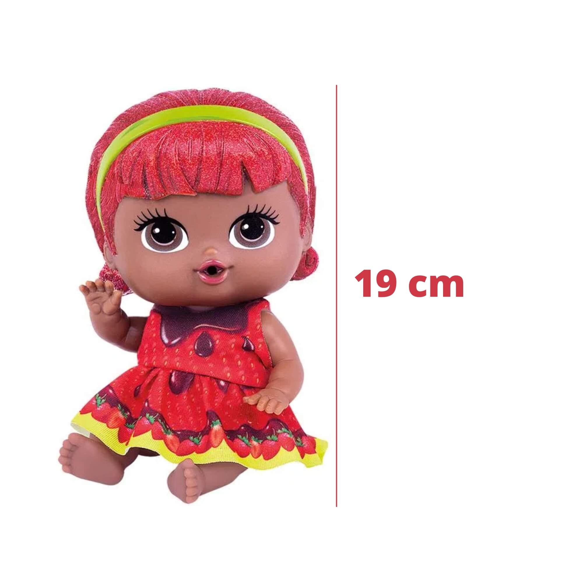COMP Kit 6x Brinquedo Boneca Coleção Frutinhas 19cm Cotiplas