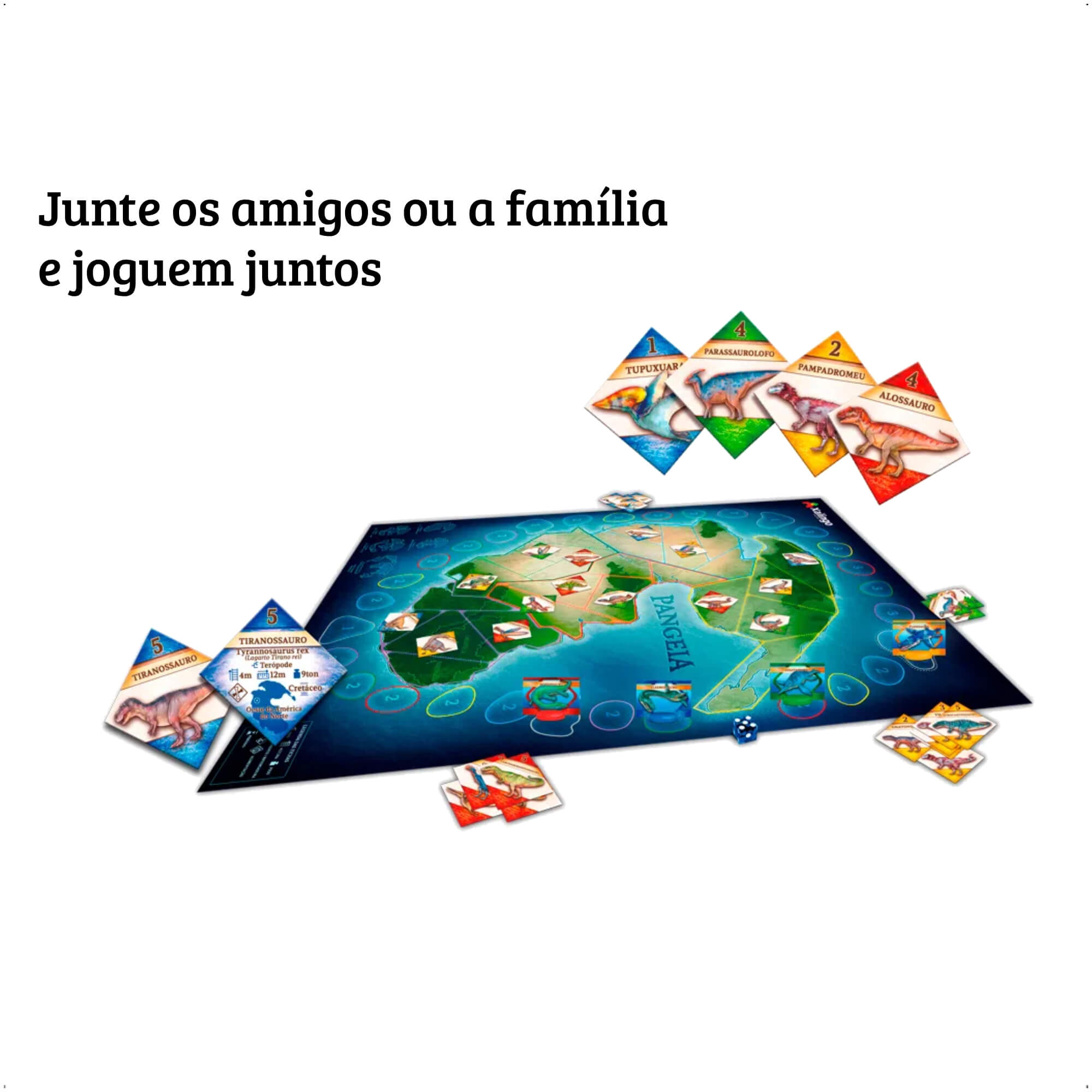 Brinquedo Jogo de Tabuleiro Pangeia Com 55 Peças A partir dos 10 anos - Xalingo 60576