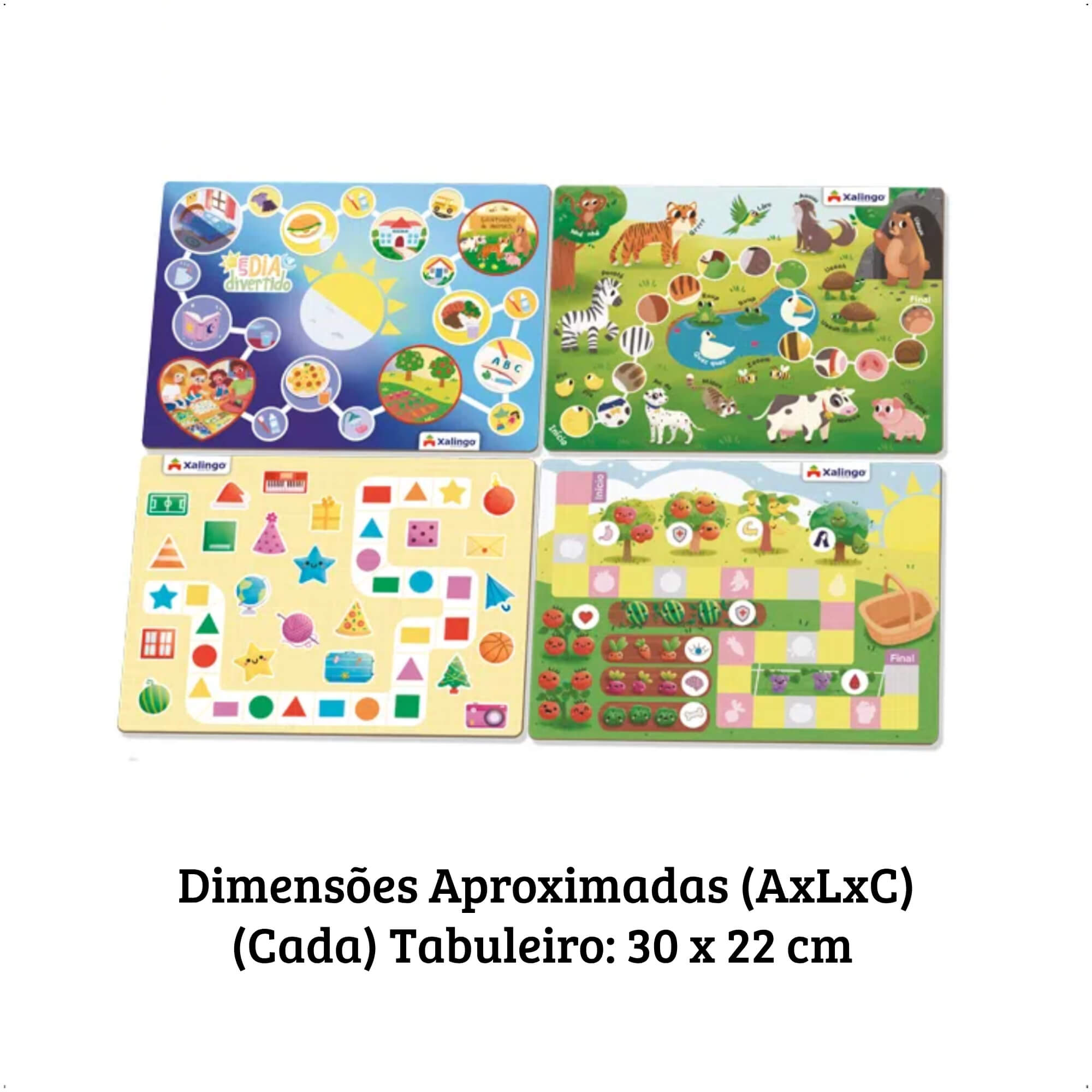 Brinquedo Jogo de Tabuleiro Um Dia Divertido Desenvolve a Criatividade - Xalingo 60609