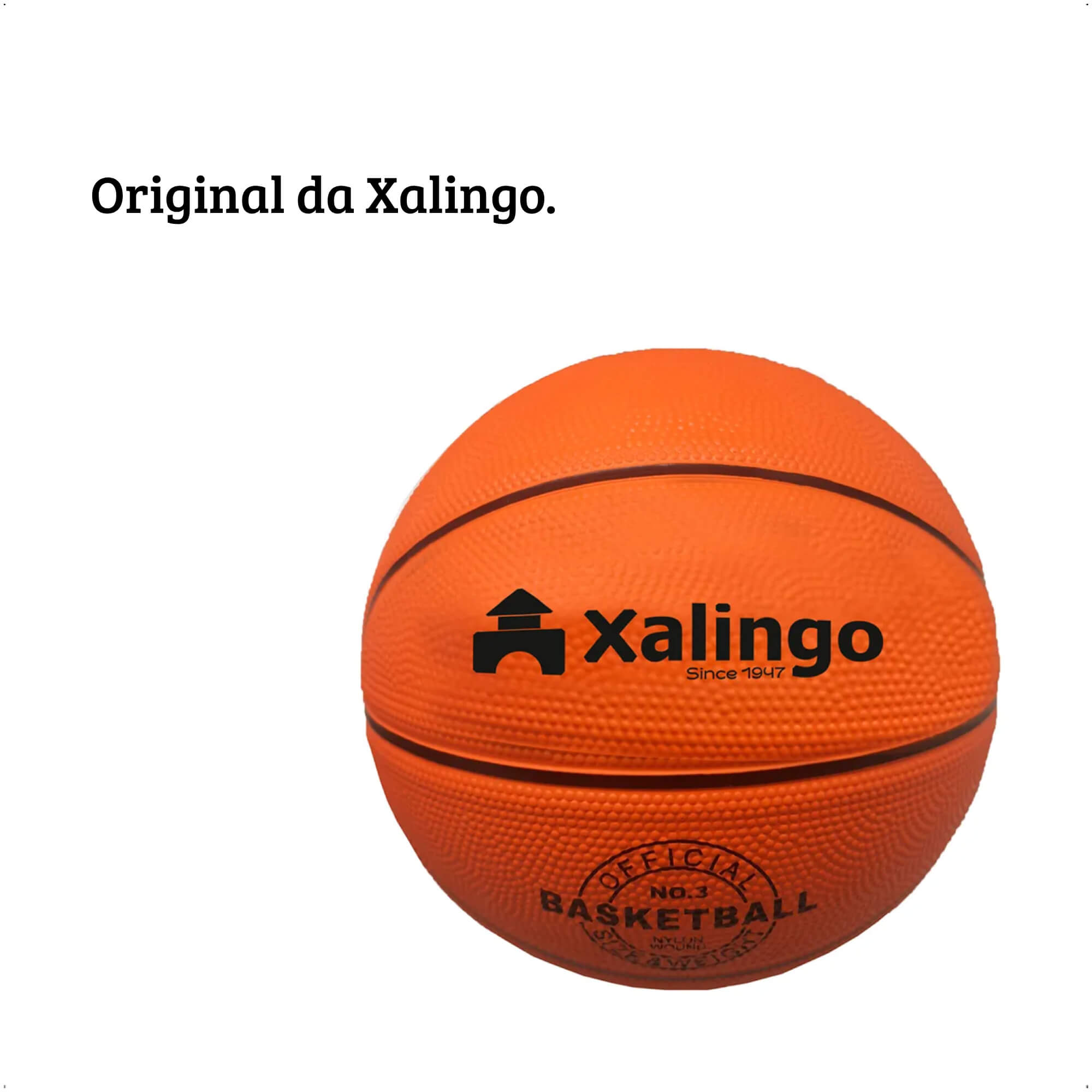 Bola de Basquete Infantil Oficial Tamanho 3 Indicado para 4 aos 6 anos - Xalingo 28687