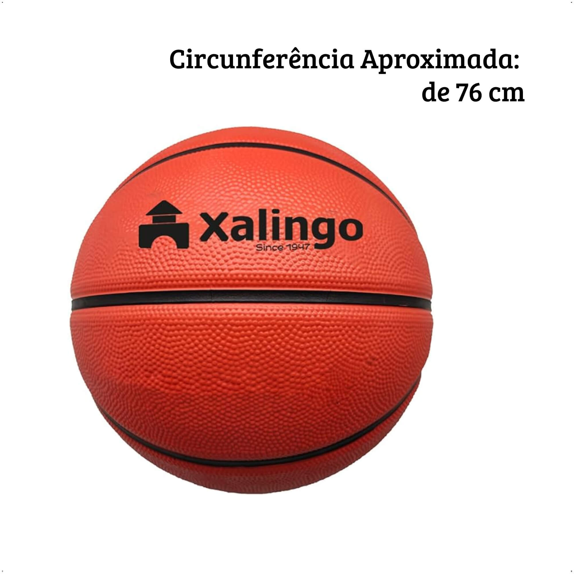 Bola De Basquete Adulto Oficial Tamanho 7 Indicado para 12 anos ou mais - Xalingo 28676