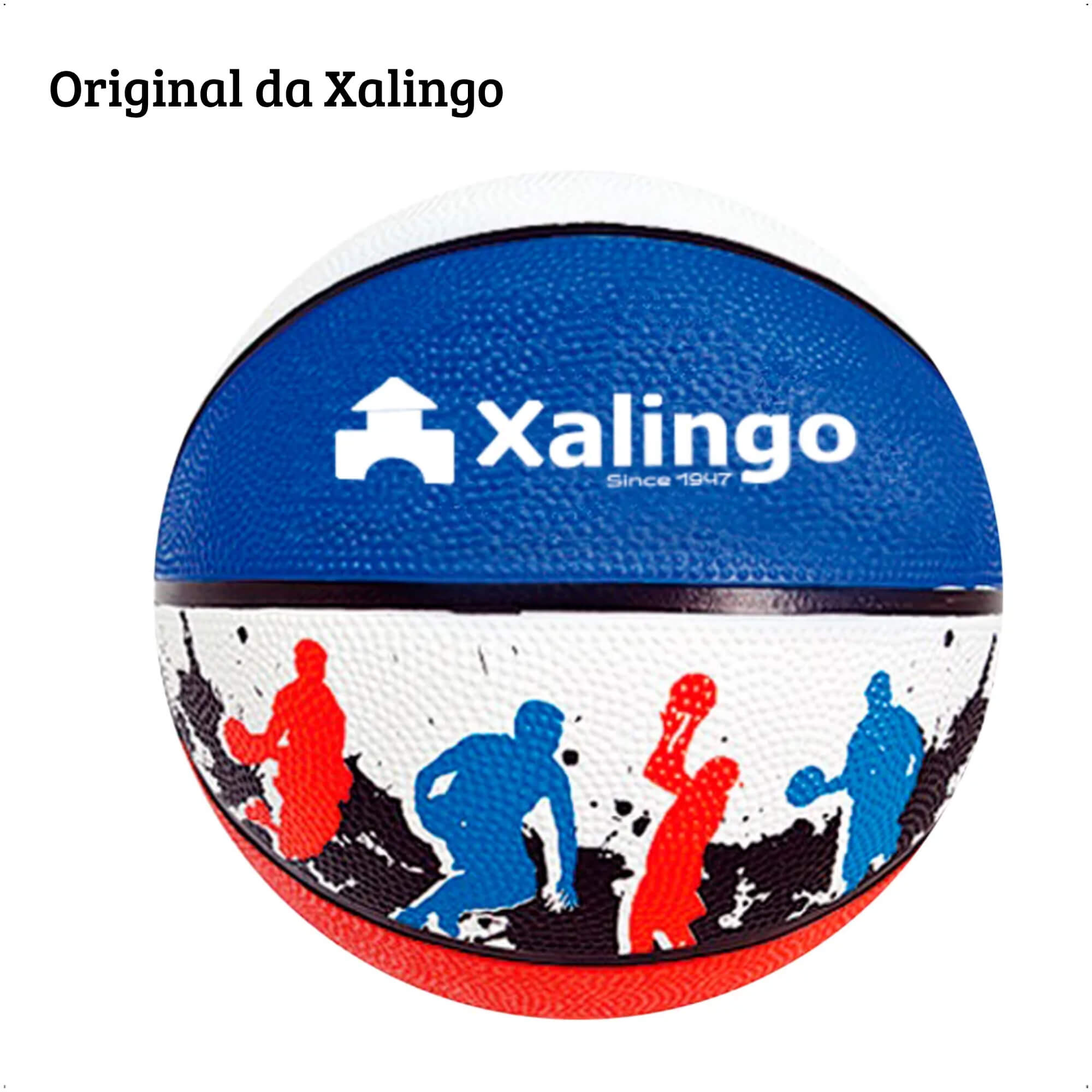 Bola De Basquete Adulto Oficial Tamanho 7 Colorida Indicado para 12 anos ou mais - Xalingo 28665