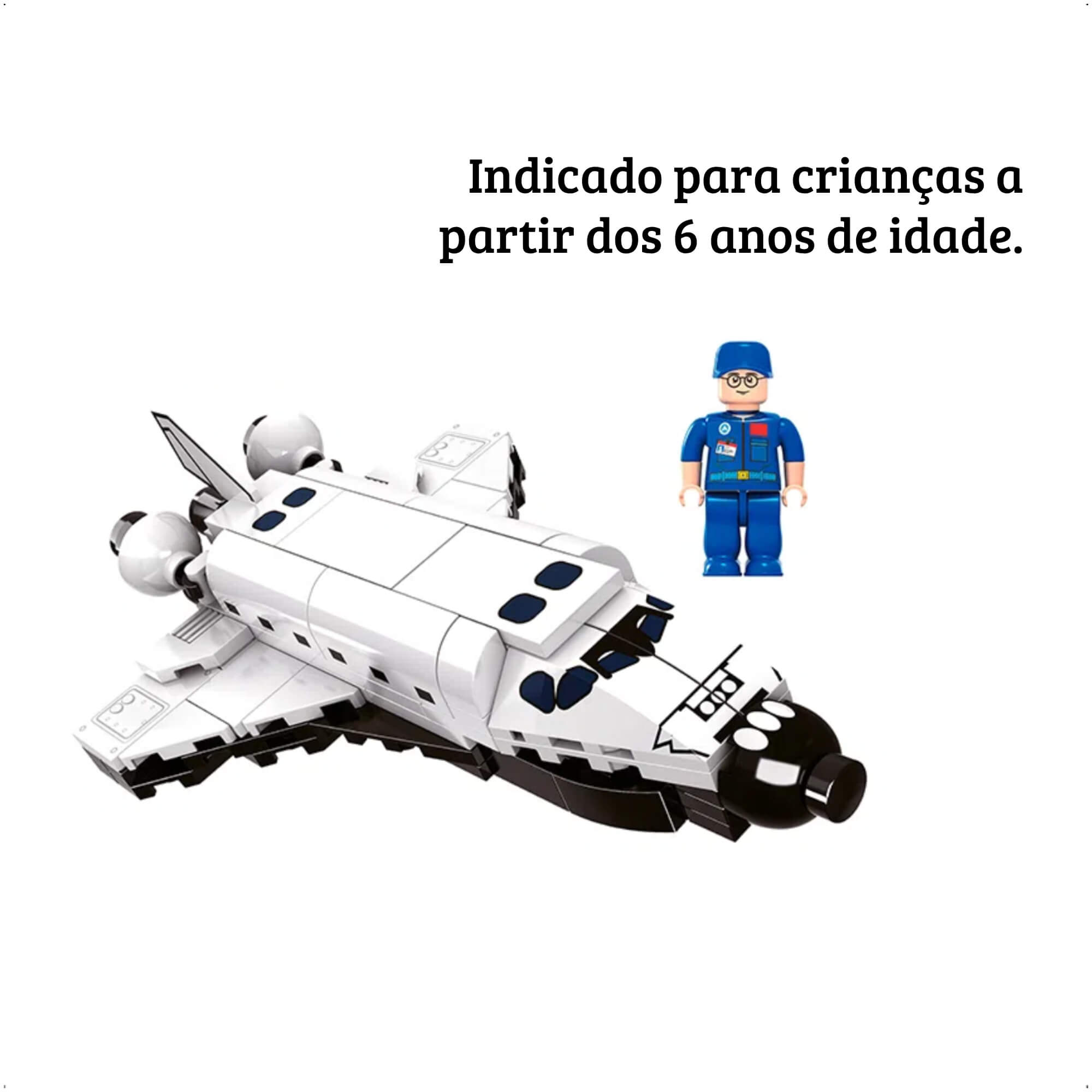Brinquedo Blocos de Montar Quadrante X Nave Espacial 106 Peças Xalingo - 28509