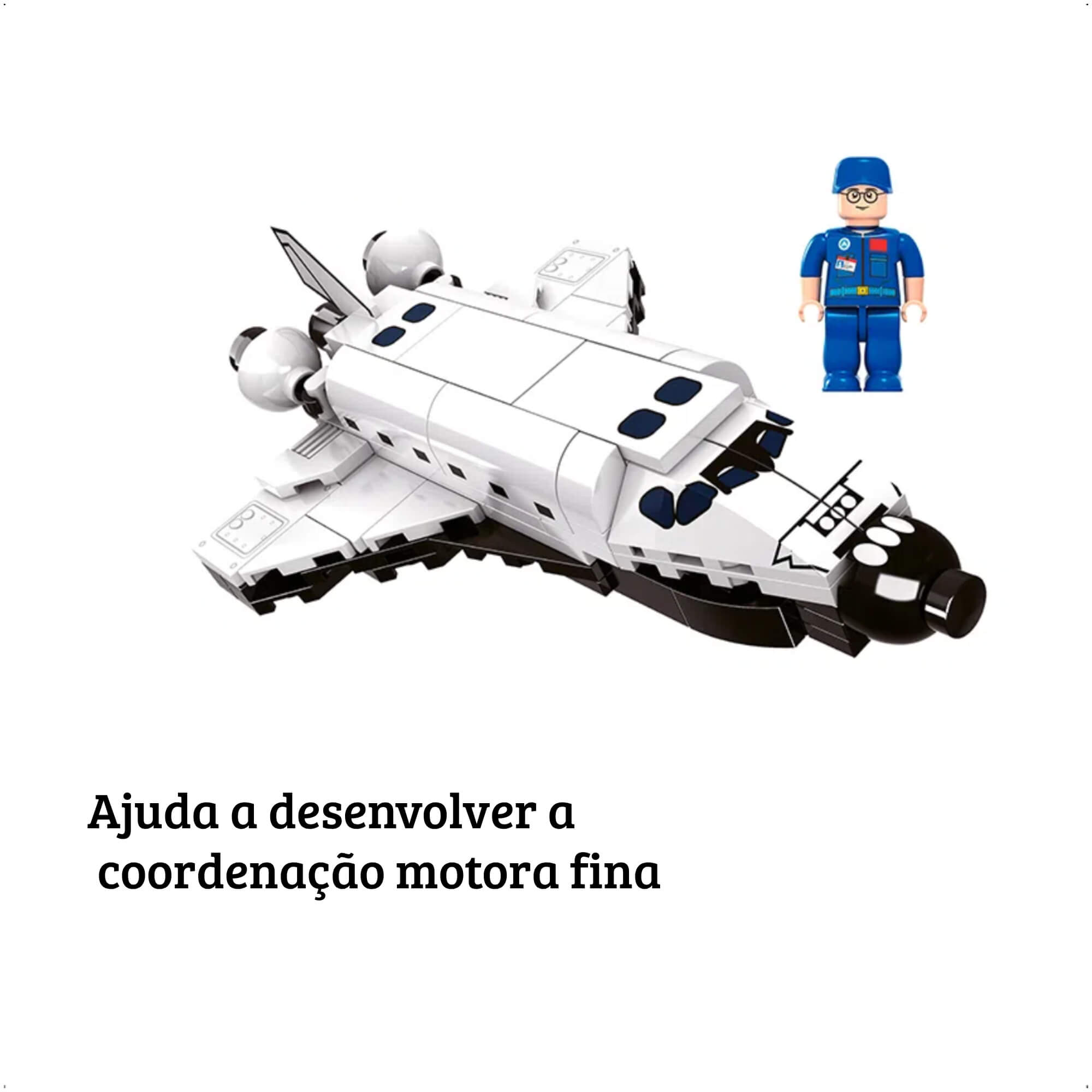 Brinquedo Blocos de Montar Quadrante X Nave Espacial 106 Peças Xalingo - 28509