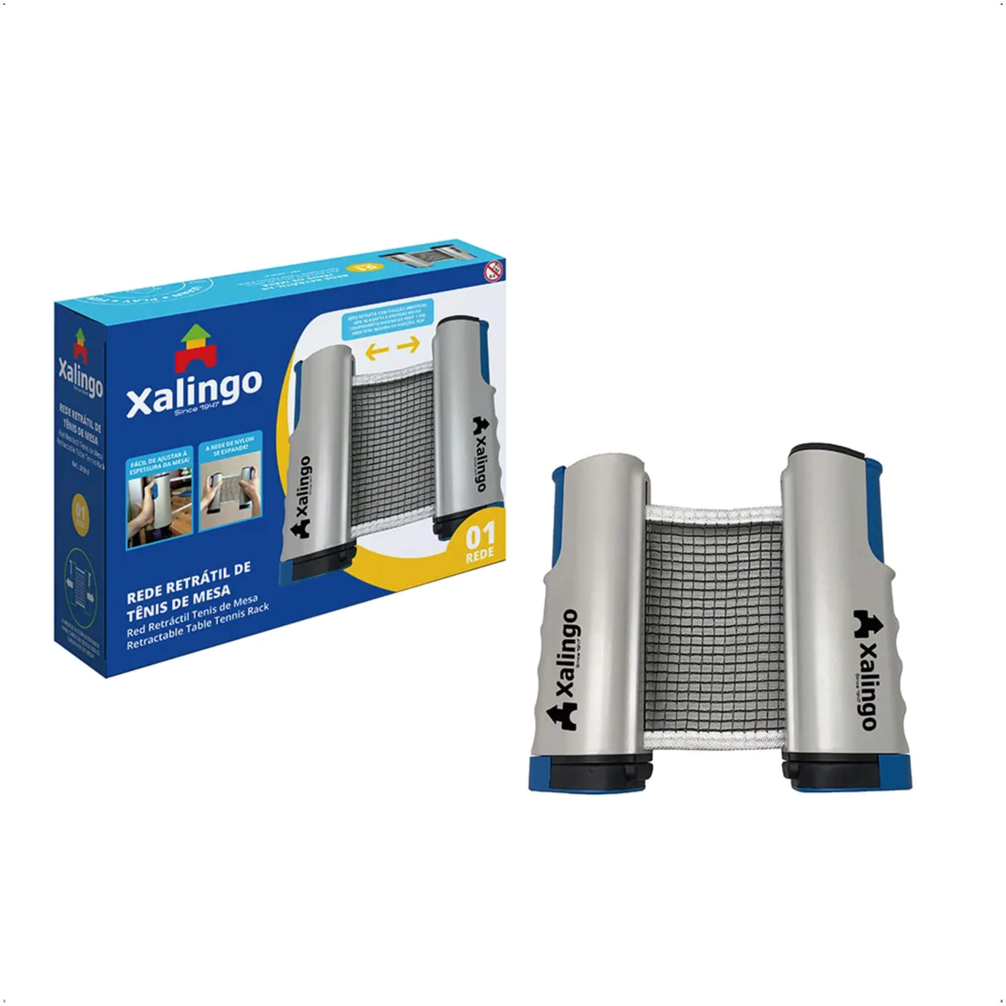 Rede Retrátil Para Tenis De Mesa Pingue Pong Portátil Prática Fixação Universal - Xalingo 28598