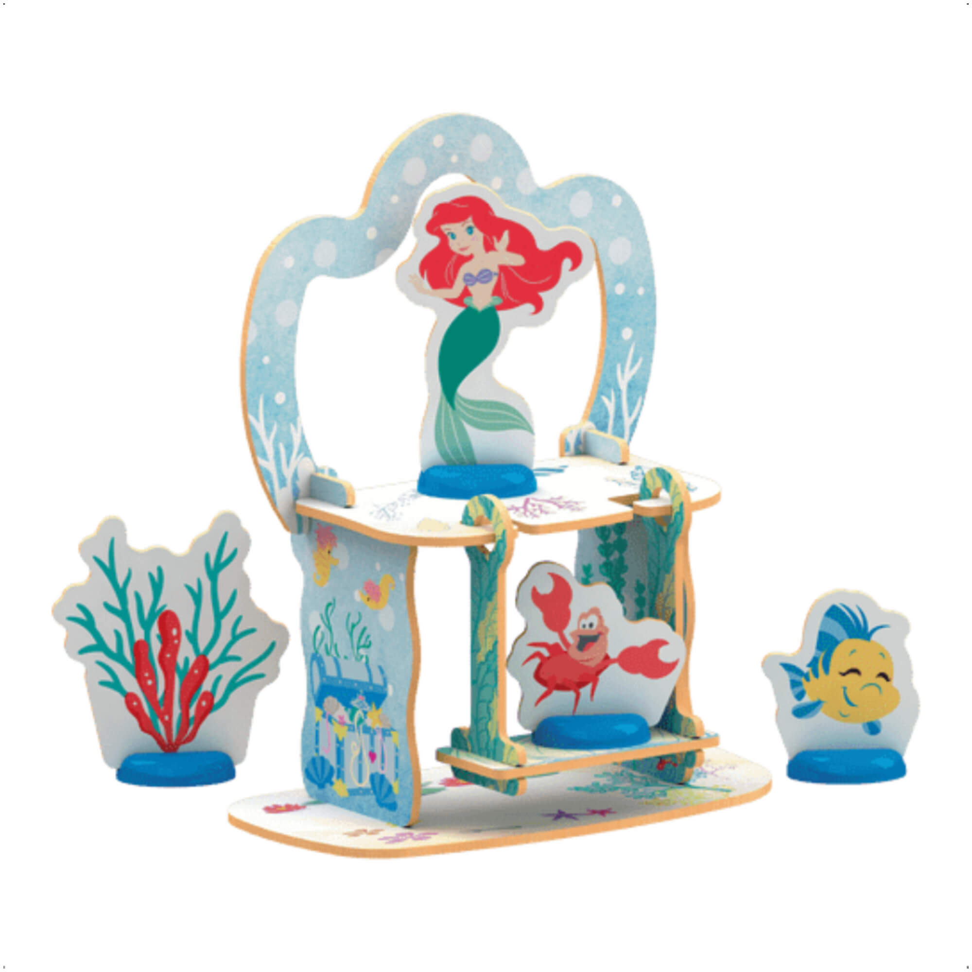 Brinquedo Mini Playset Fundo Do Mar Da Ariel Criatividade, Coordenação Motora Xalingo - 13154