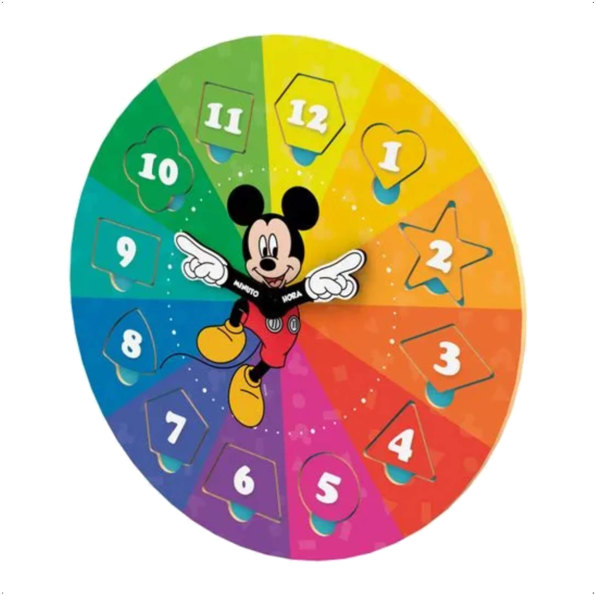 Brinquedo Aprendendo às Horas com Mickey Disney Ensina as Horas Formas Geometricas Xalingo - 13165
