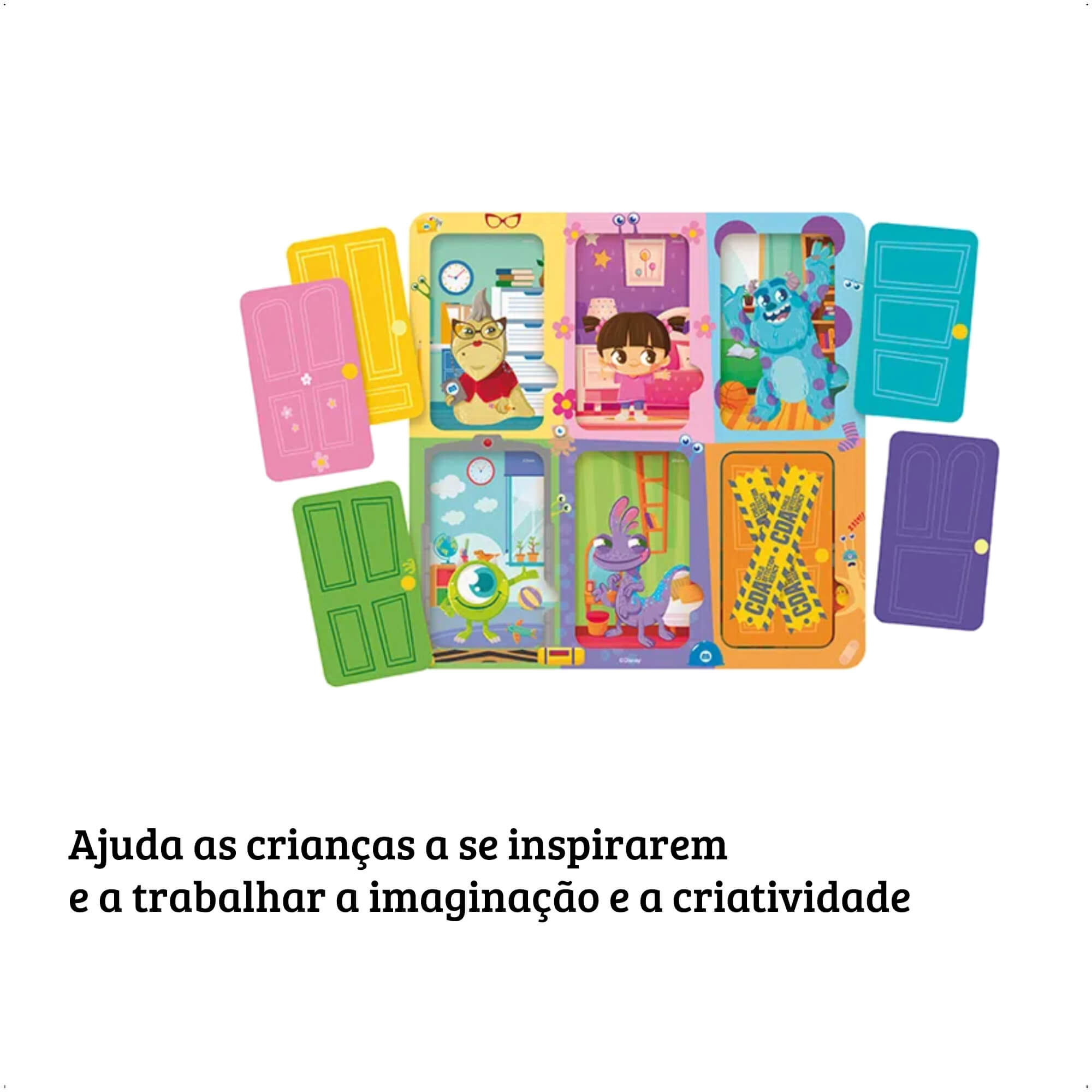 Brinquedo Quebra-Cabeça Monstros S.A Disney Baby Para Crianças Raciocínio Lógico Xalingo - 13176