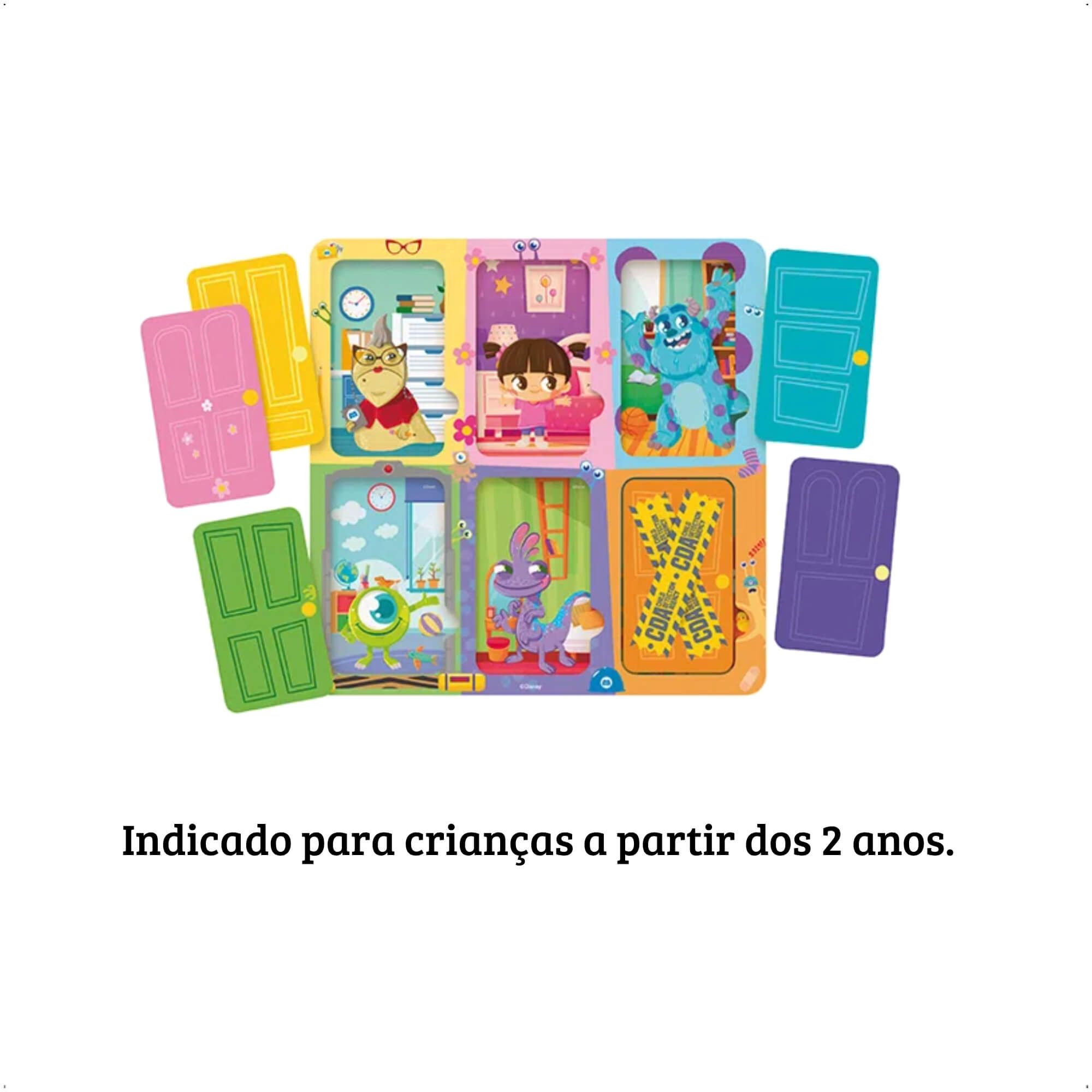 Brinquedo Quebra-Cabeça Monstros S.A Disney Baby Para Crianças Raciocínio Lógico Xalingo - 13176