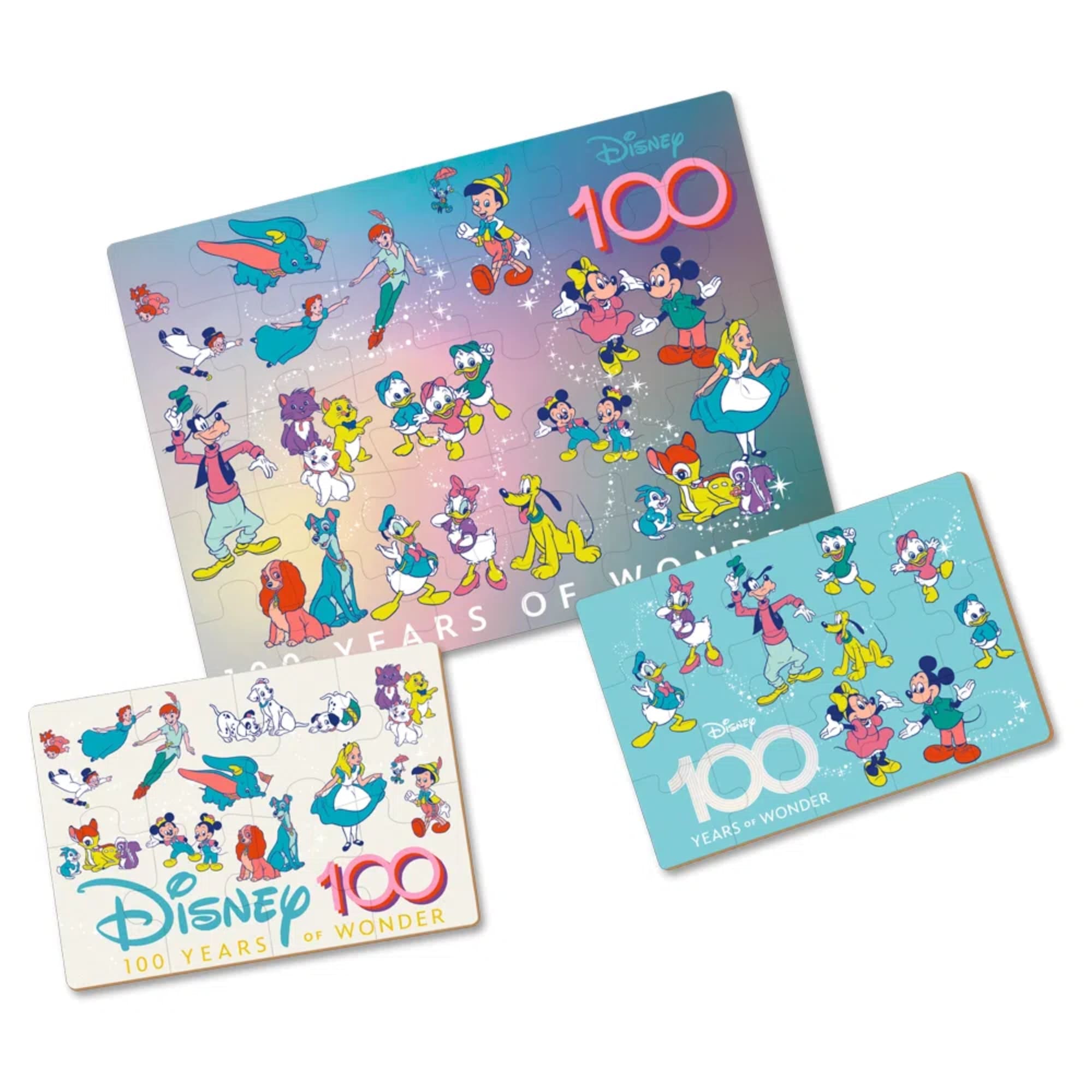 Jogo Quebra-Cabeça Progressivo Disney 100 anos Mickey e Minnie 53 Peças +2 Anos Xalingo - 13232