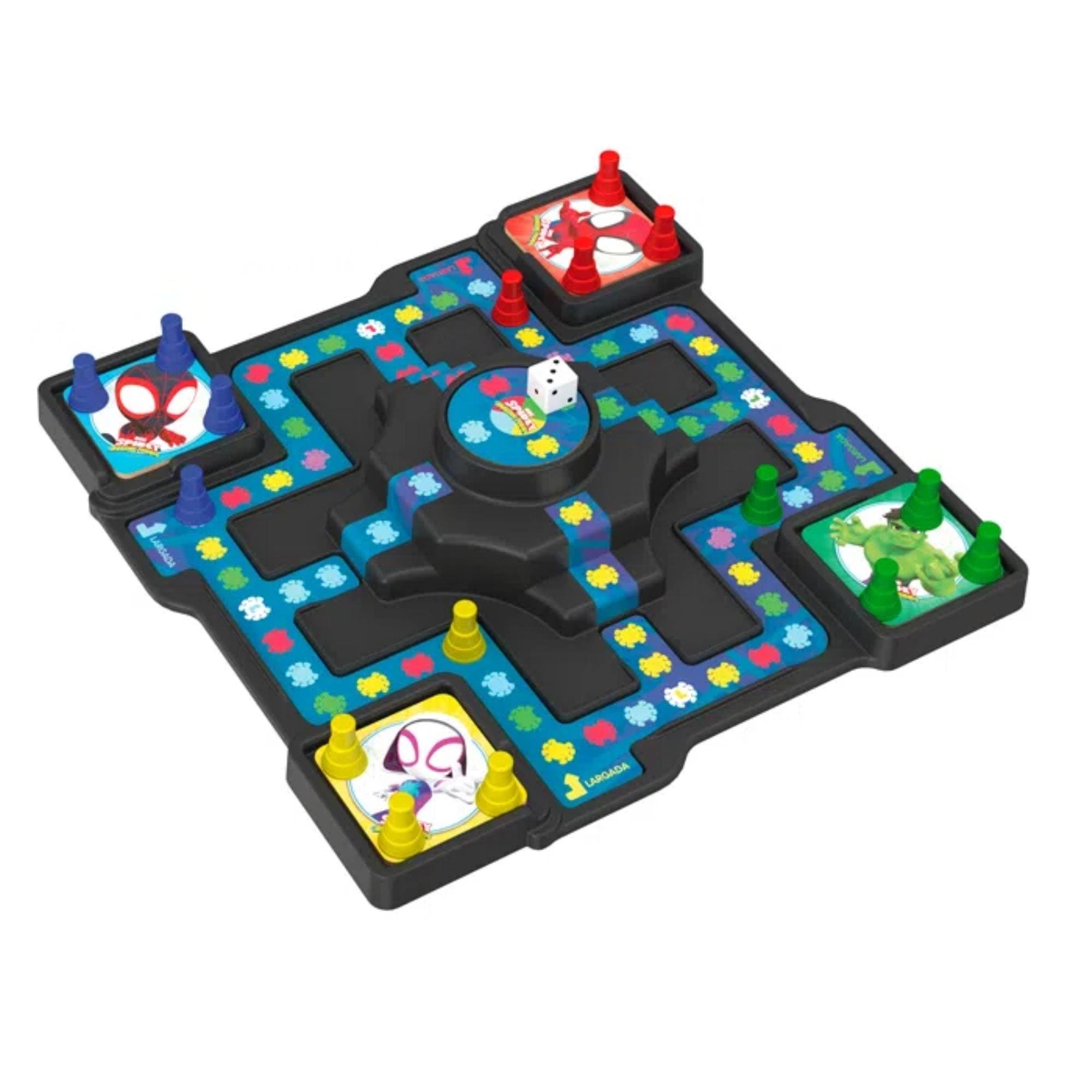 Jogo de Ludo Tridimensional Avengers Spidey Recomendado p/ Crianças 5+ Anos Xalingo - 13276