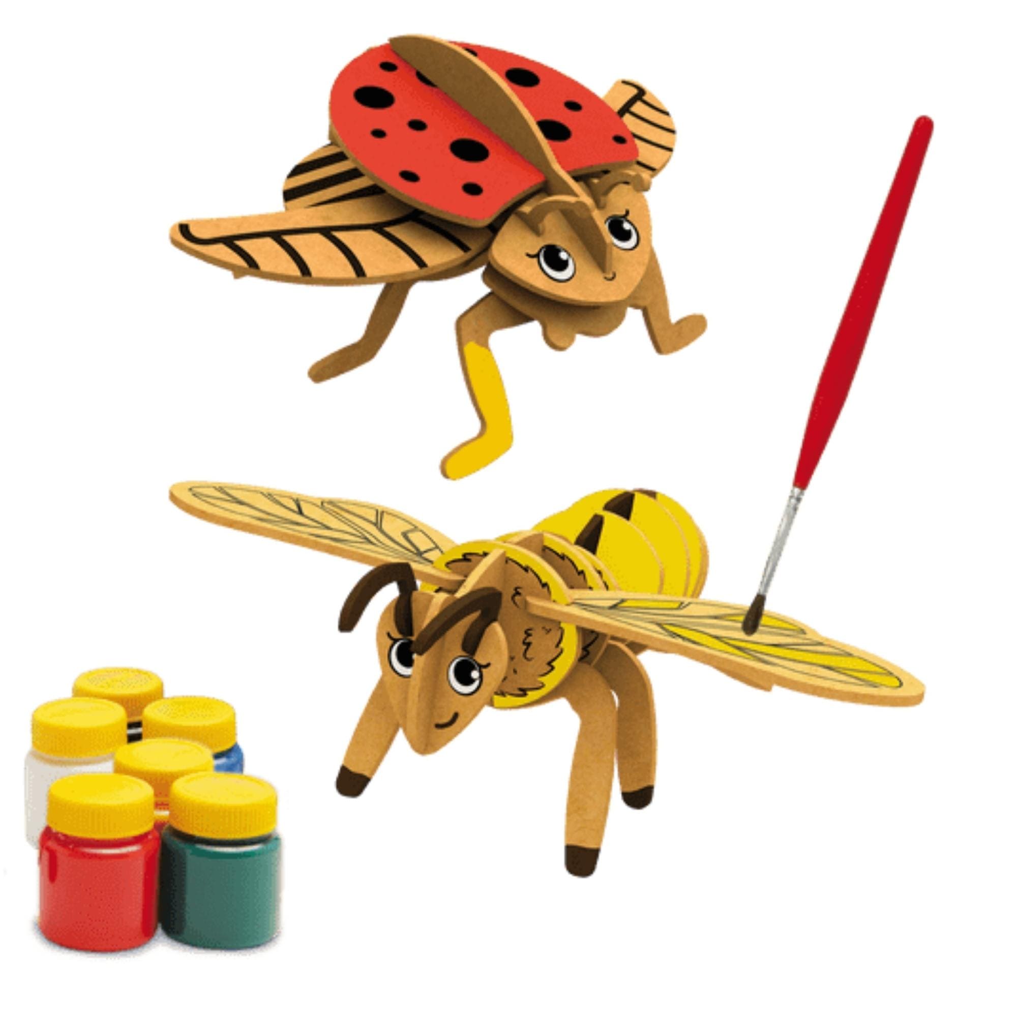 Jogo Kit de Pintura Steam Educativo Insetos do Jardim Mágico 31 Peças 4 Anos Xalingo - 17421