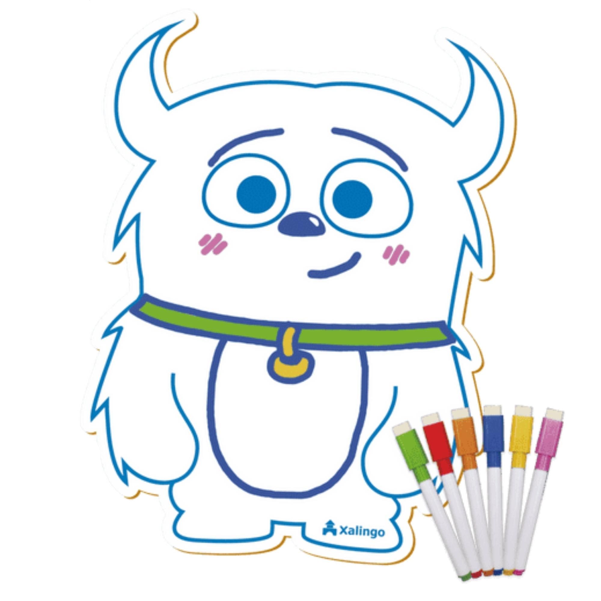 Quadro para Colorir Descobrindo as Emoções Xalingo 24 Peças para Crianças XALINGO 17498
