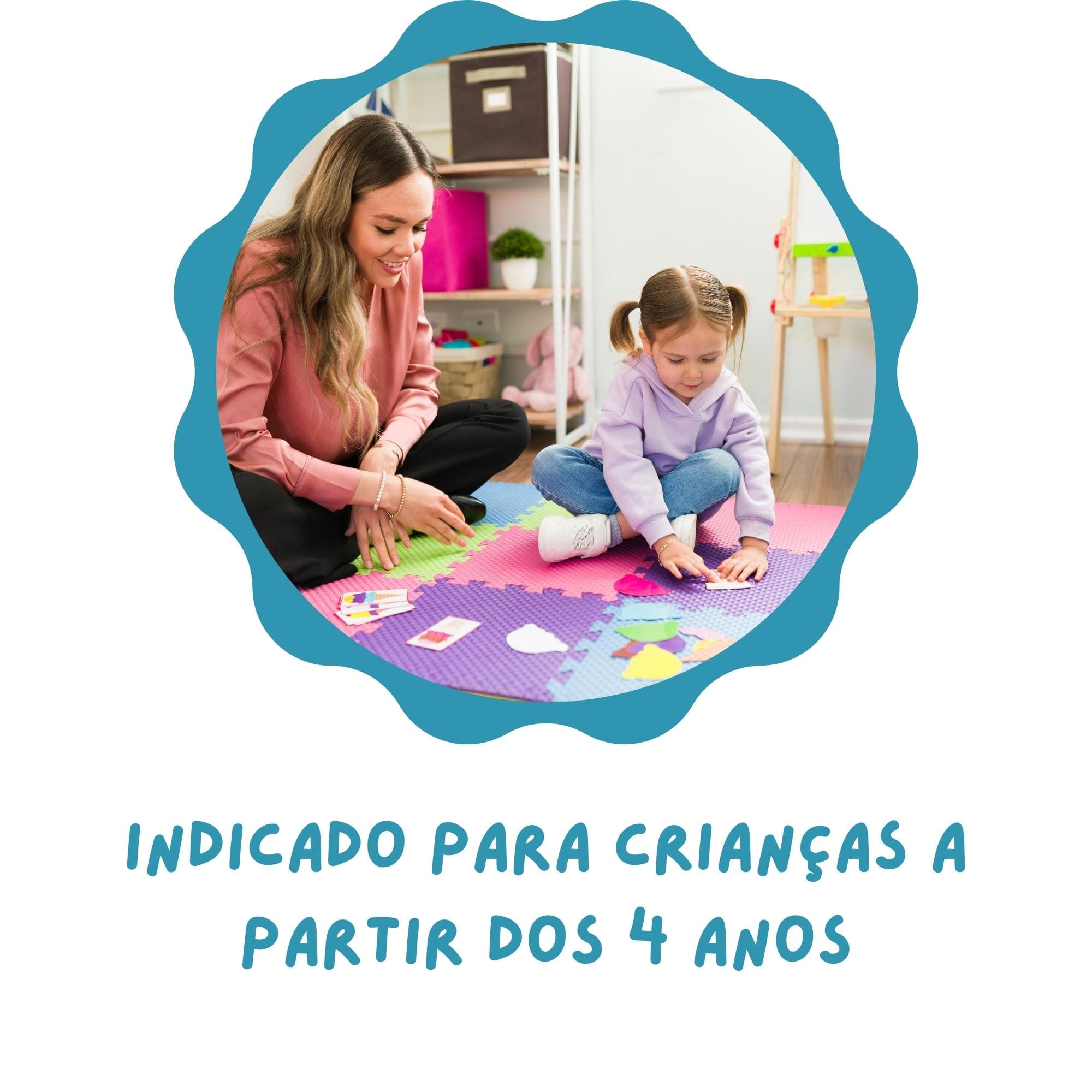 Jogo Quebra-Cabeça Monte e Encontre 82 Peças para Crianças a Partir de 4 Anos Xalingo - 17521