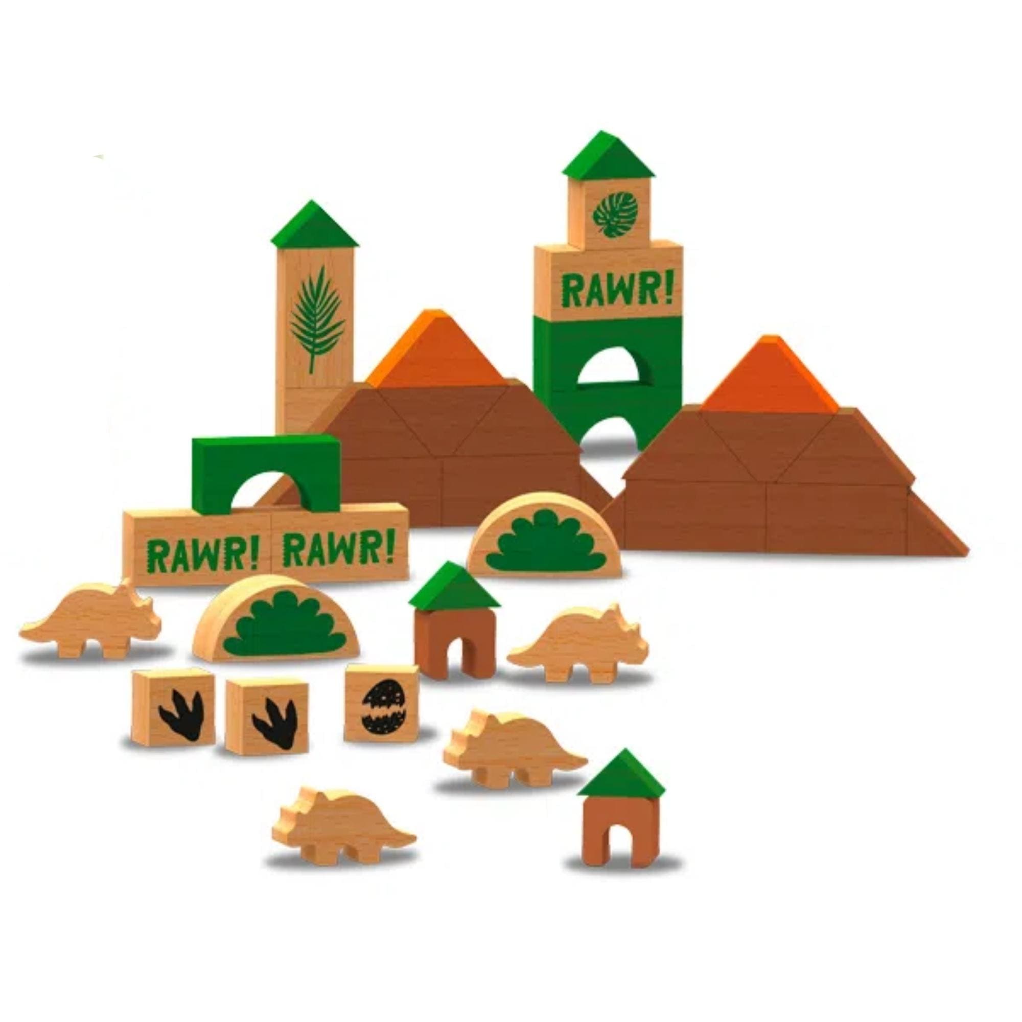 Brincando de Engenheiro Blocos de Encaixar Dinossauros 70 Peças +3 Anos Xalingo - 17709