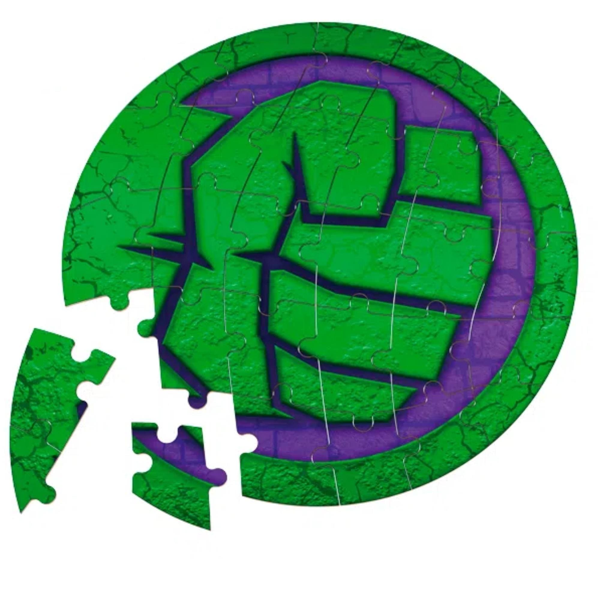 Quebra-Cabeça Avengers Hulk 30 Peças para Crianças a Partir de 4 Anos Xalingo - 17743