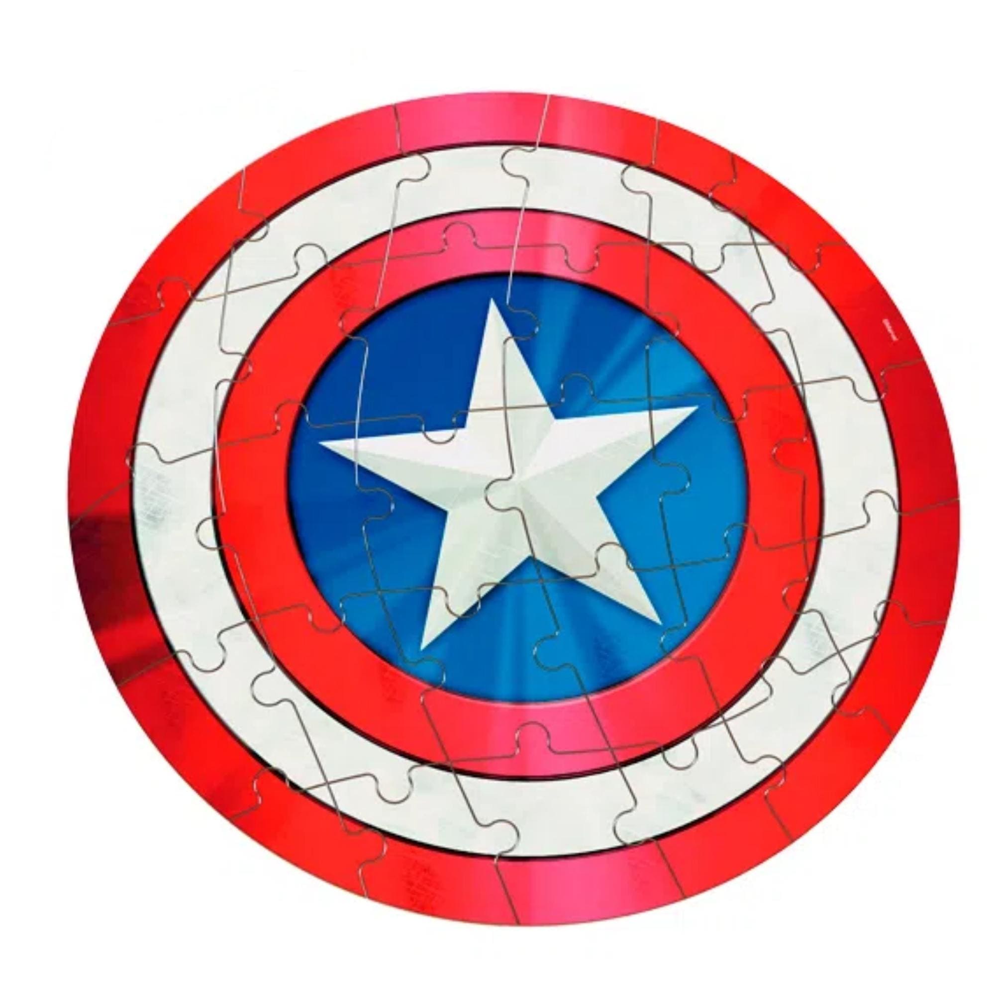 Quebra-Cabeça Avengers Capitão América 30 Peças para Crianças a Partir de 4 Anos Xalingo -17754