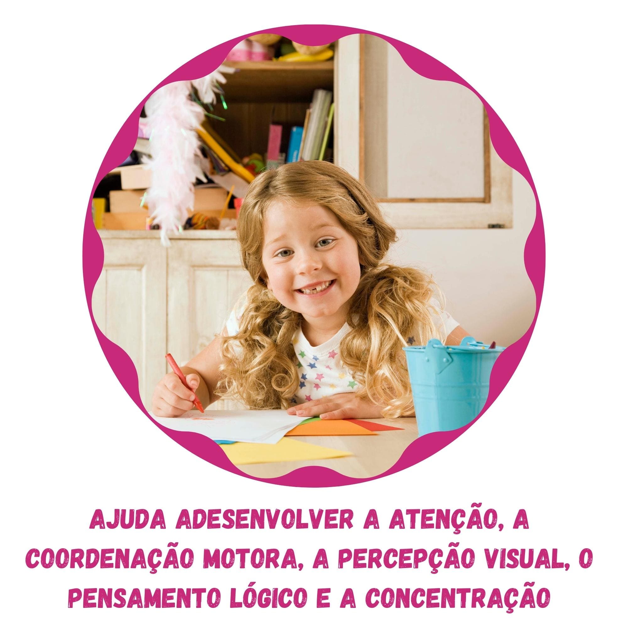 Quadro para Pintura da Barbie Fashion Looks com 6 Canetas com Apagador Xalingo - 23287