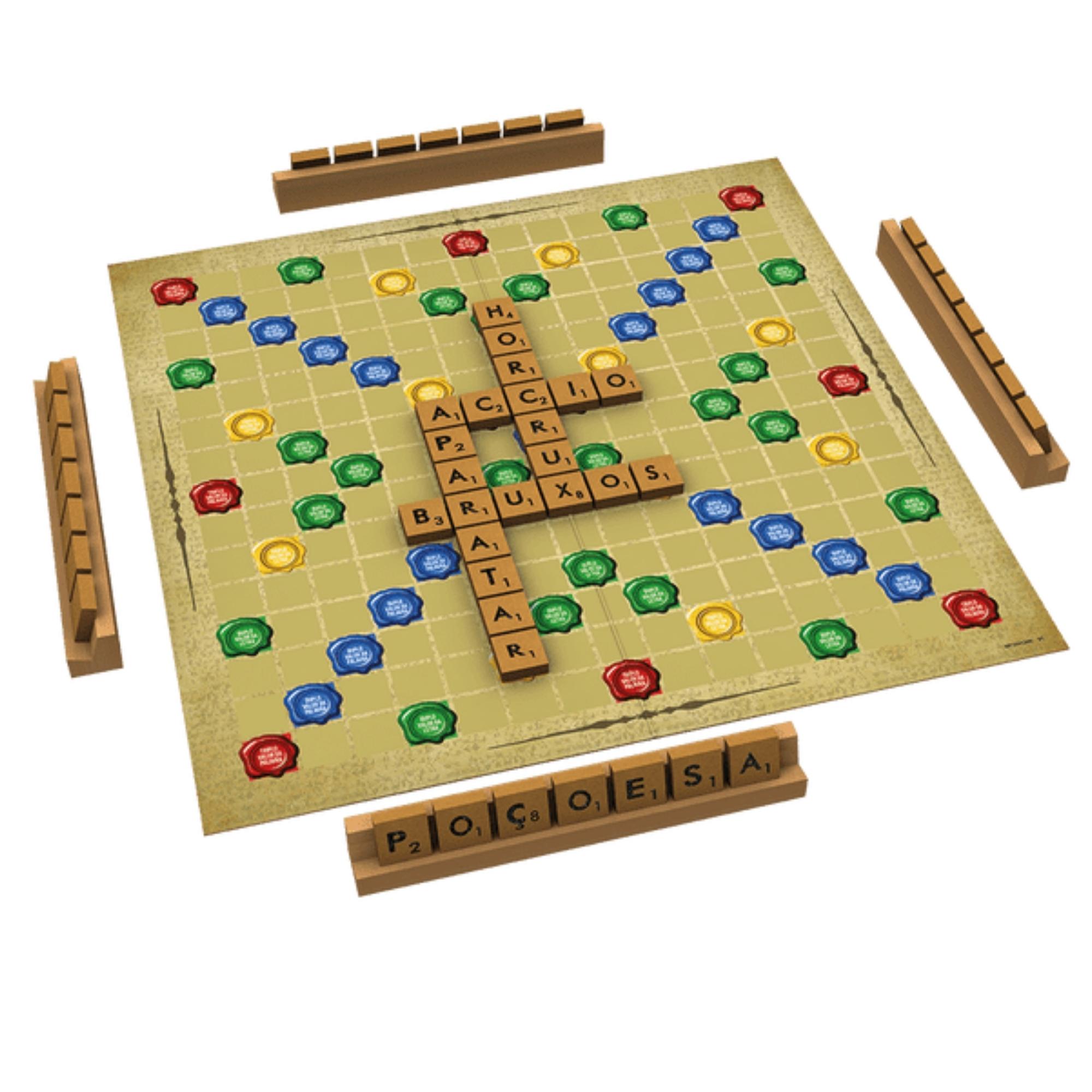 Jogo Palavras Cruzadas do Harry Potter c/ 2 Modos de Jogo para Crianças 7+ Anos Xalingo - 53765