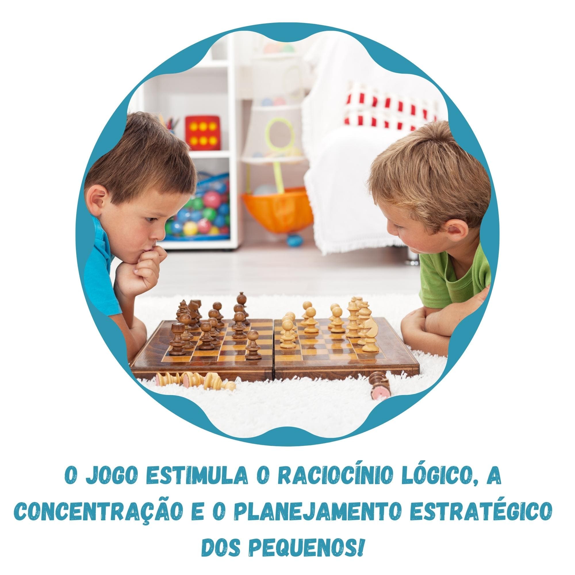 Jogo de Xadrez Meu Primeiro Xadrez com Tabuleiro Dobrável Xalingo 54710