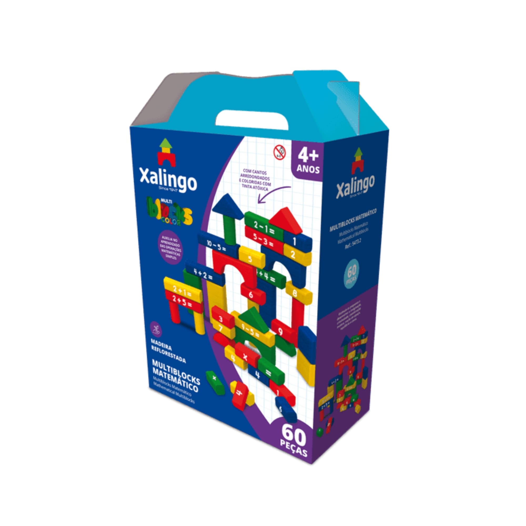 Brinquedo de Montar Matemáticos Multiblocks para Crianças a partir de 4 Anos Xalingo - 54732