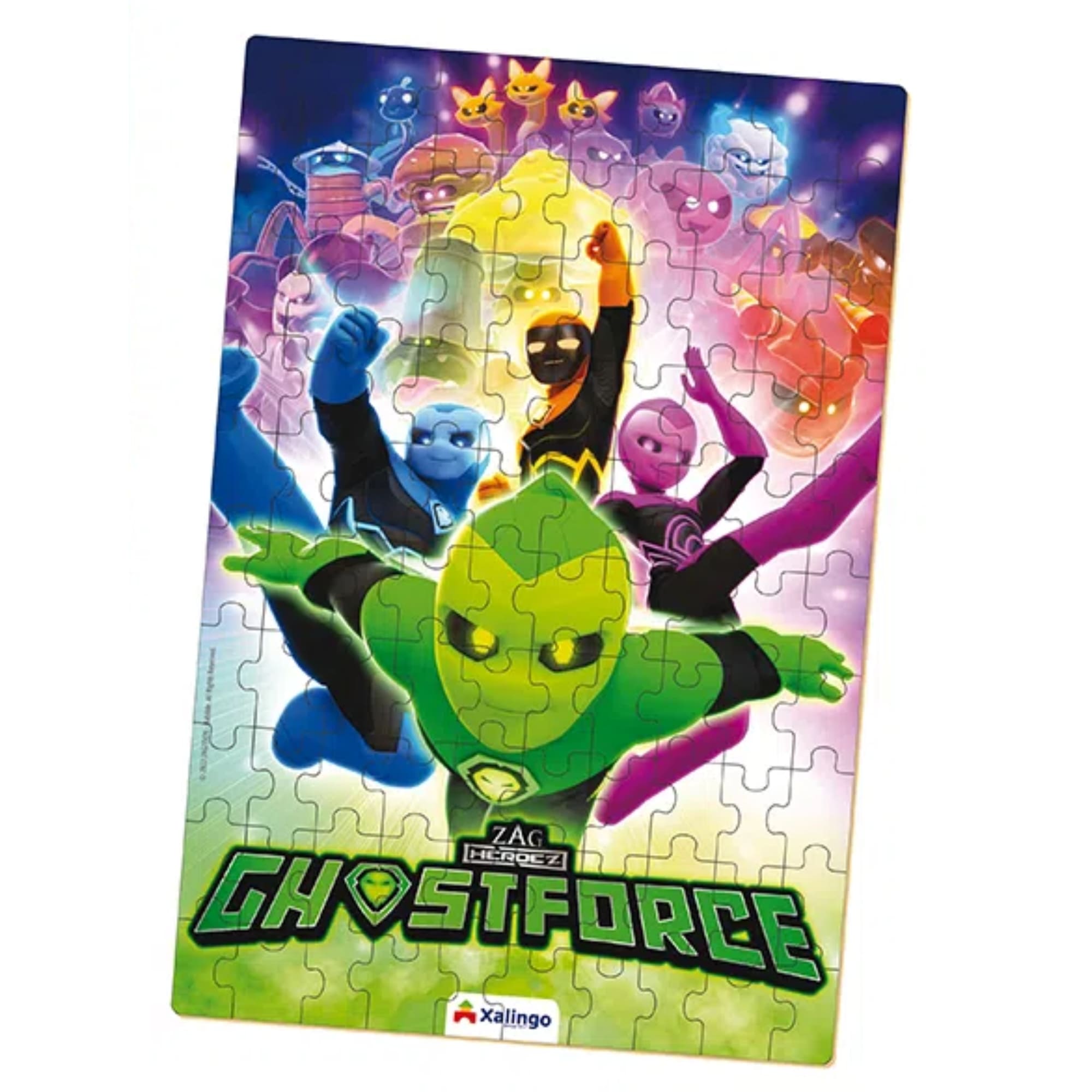 Quebra-Cabeça Ghostforce com 100 Peças Grandes para Crianças a partir de 4 Anos Xalingo - 55465