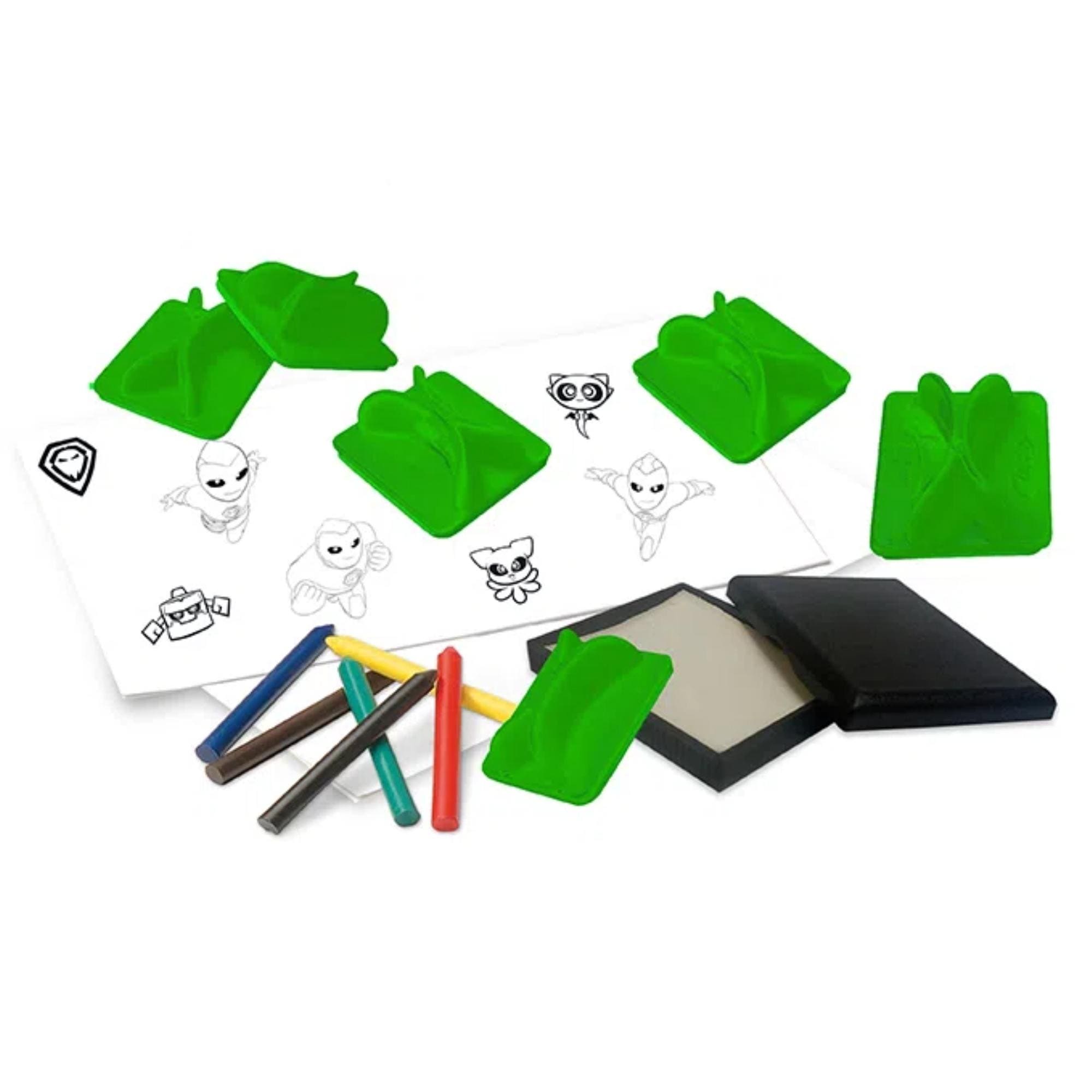 Carimbos para Criar Brincar e Colorir Ghostforce para Crianças a partir de 4 Anos Xalingo - 55498