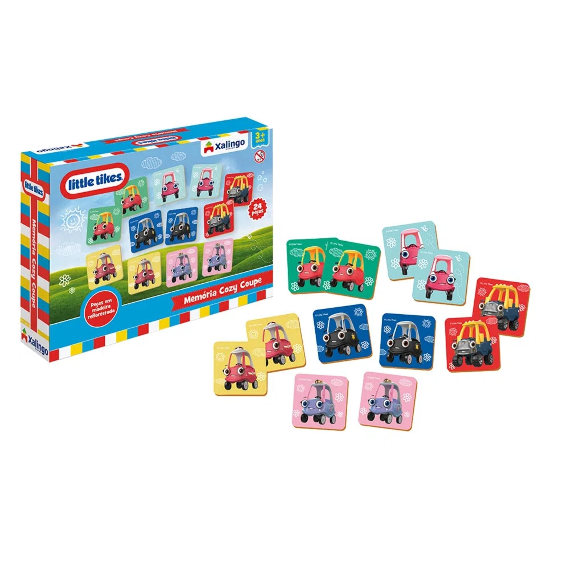 Jogo da Memória Little Tikes para Crianças a partir de 3 anos 24 Peças Xalingo - 59021